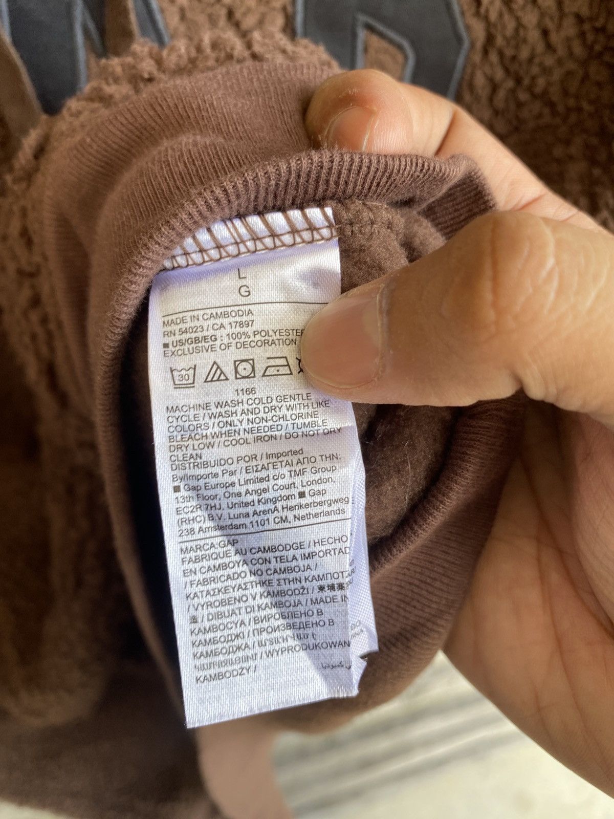 Gap GAP sherpa hoodie - oversizes 23.5” x 28.5” Size US L / EU 52-54 / 3 - 9 Thumbnail