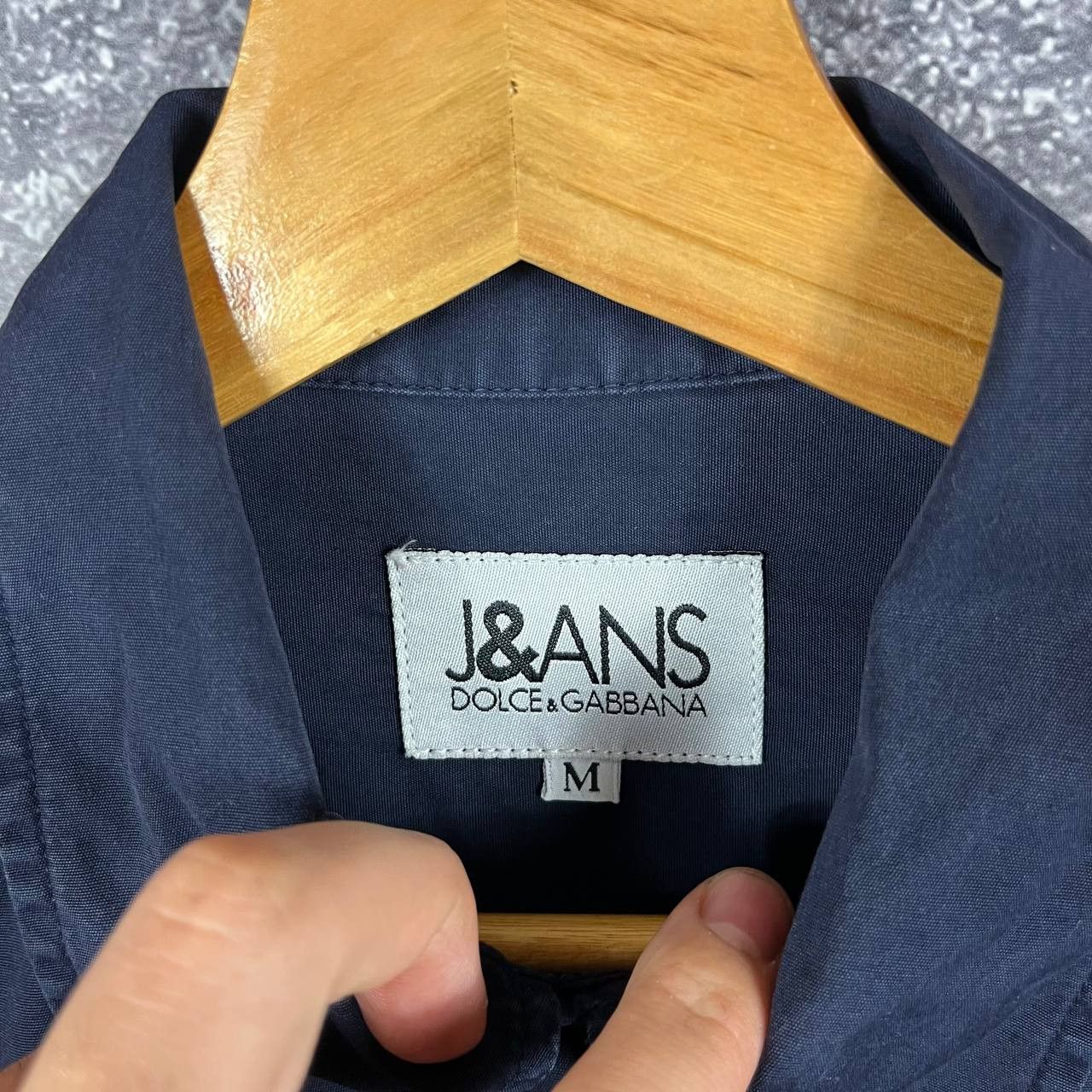 Dolce Gabbana Jeans Vintage Shirt Pocket Logo Long Sleeve