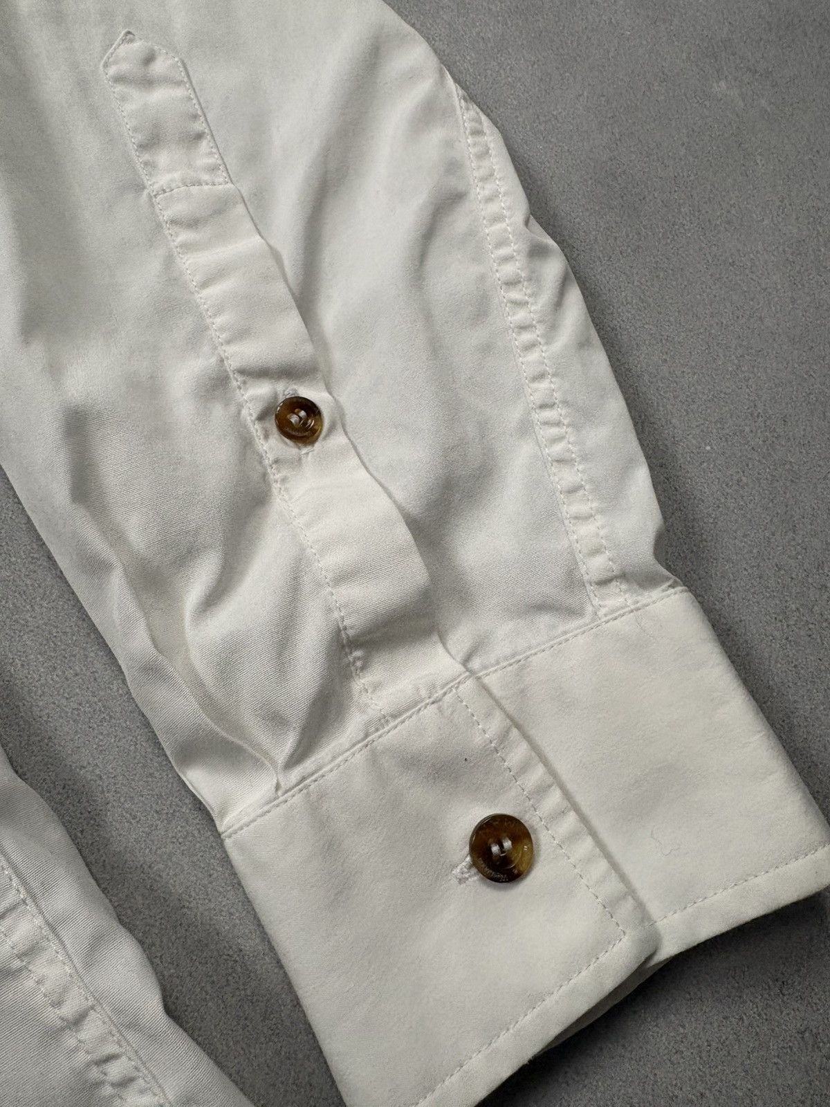 Vivienne Westwood SS15 Vivienne Westwood Orb Small Logo White Button Up Shirt Size US L / EU 52-54 / 3 - 8 Thumbnail