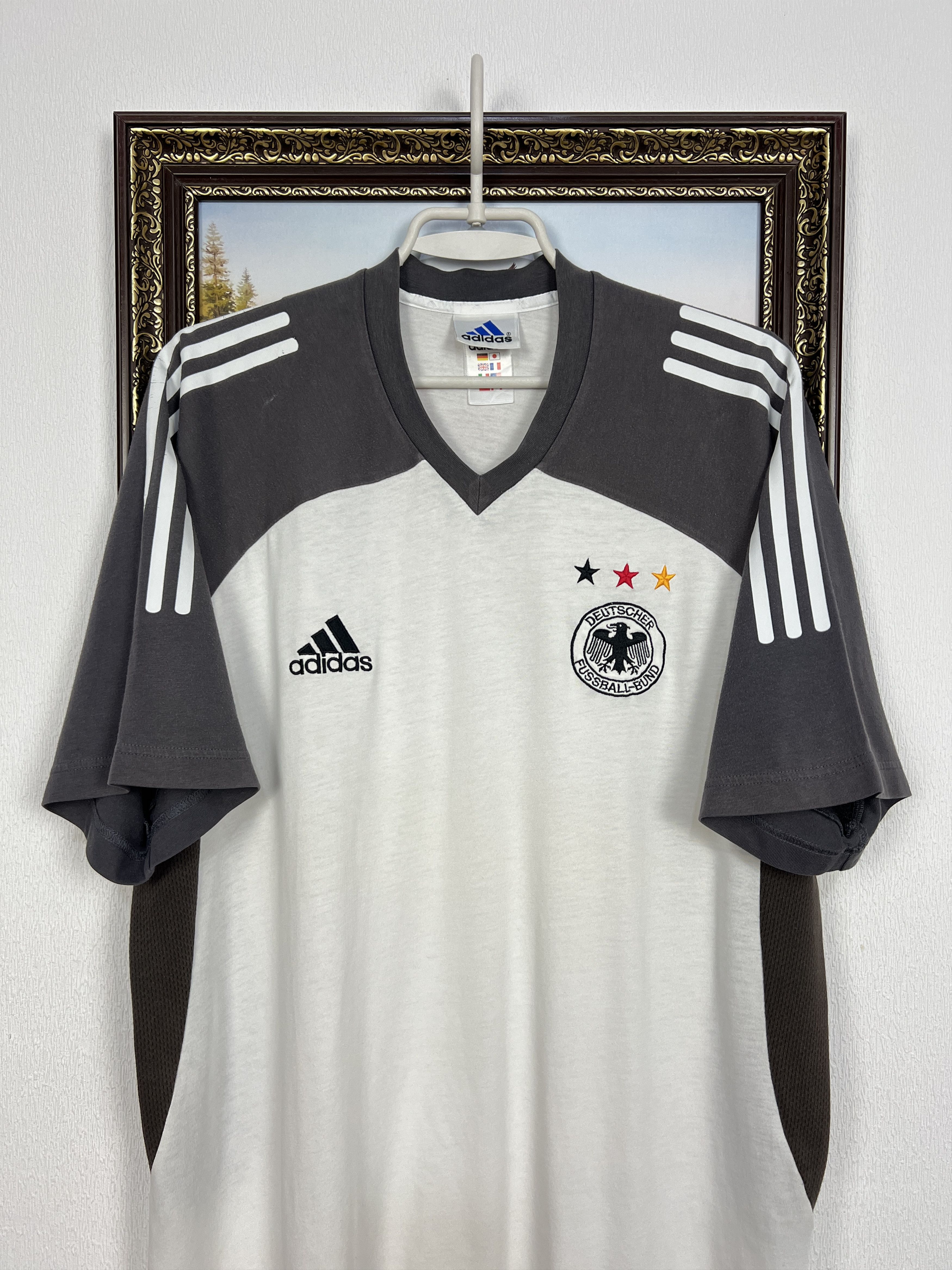 Adidas Vintage 90's Adidas Germany Football Train Shirt Soccer Size US XL / EU 56 / 4 - 2 Thumbnail