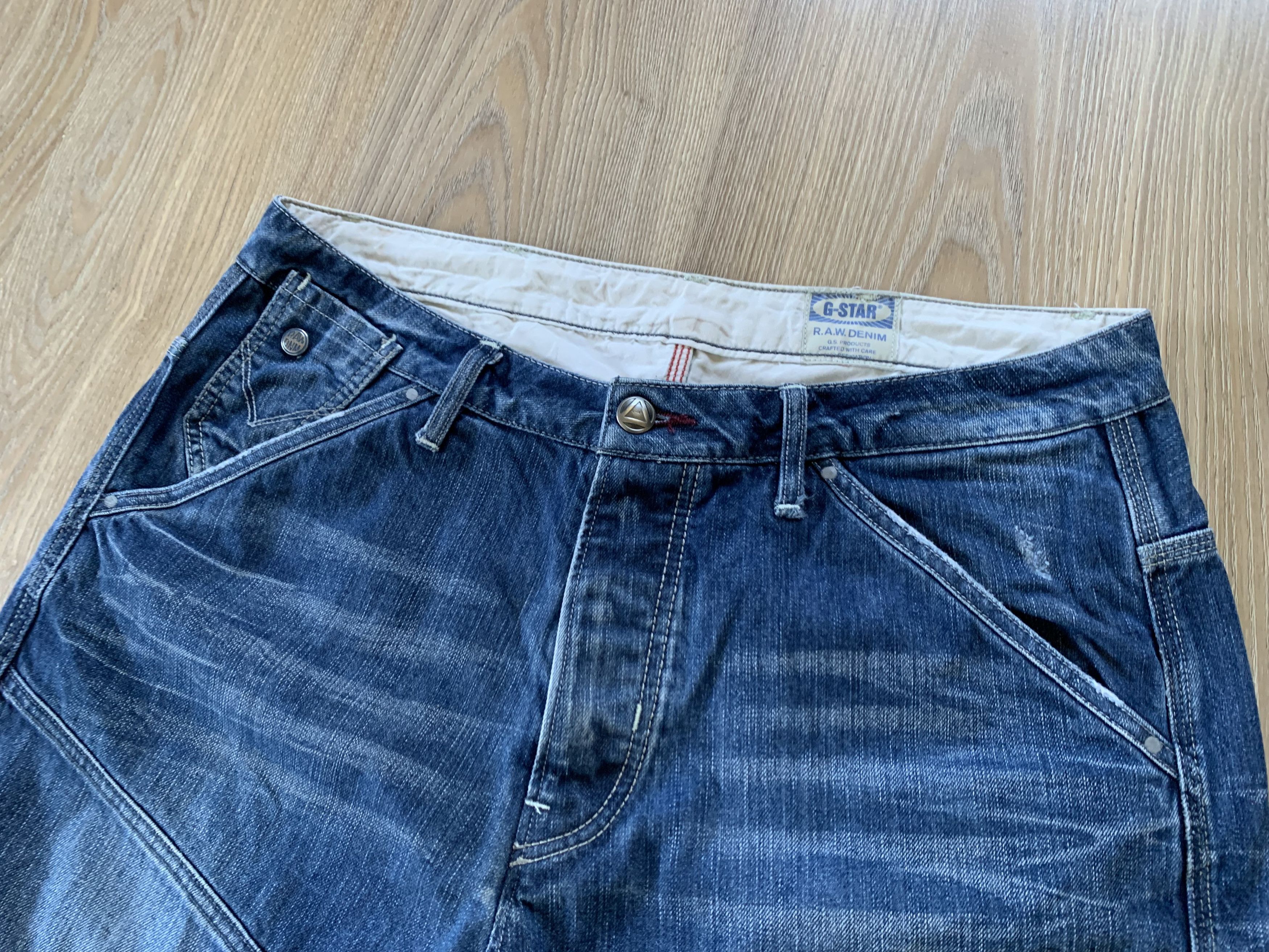 G-Star × Vintage G Star Raw NE 5620 Loose Denim Shorts Size US 34 / EU 50 - 4 Thumbnail