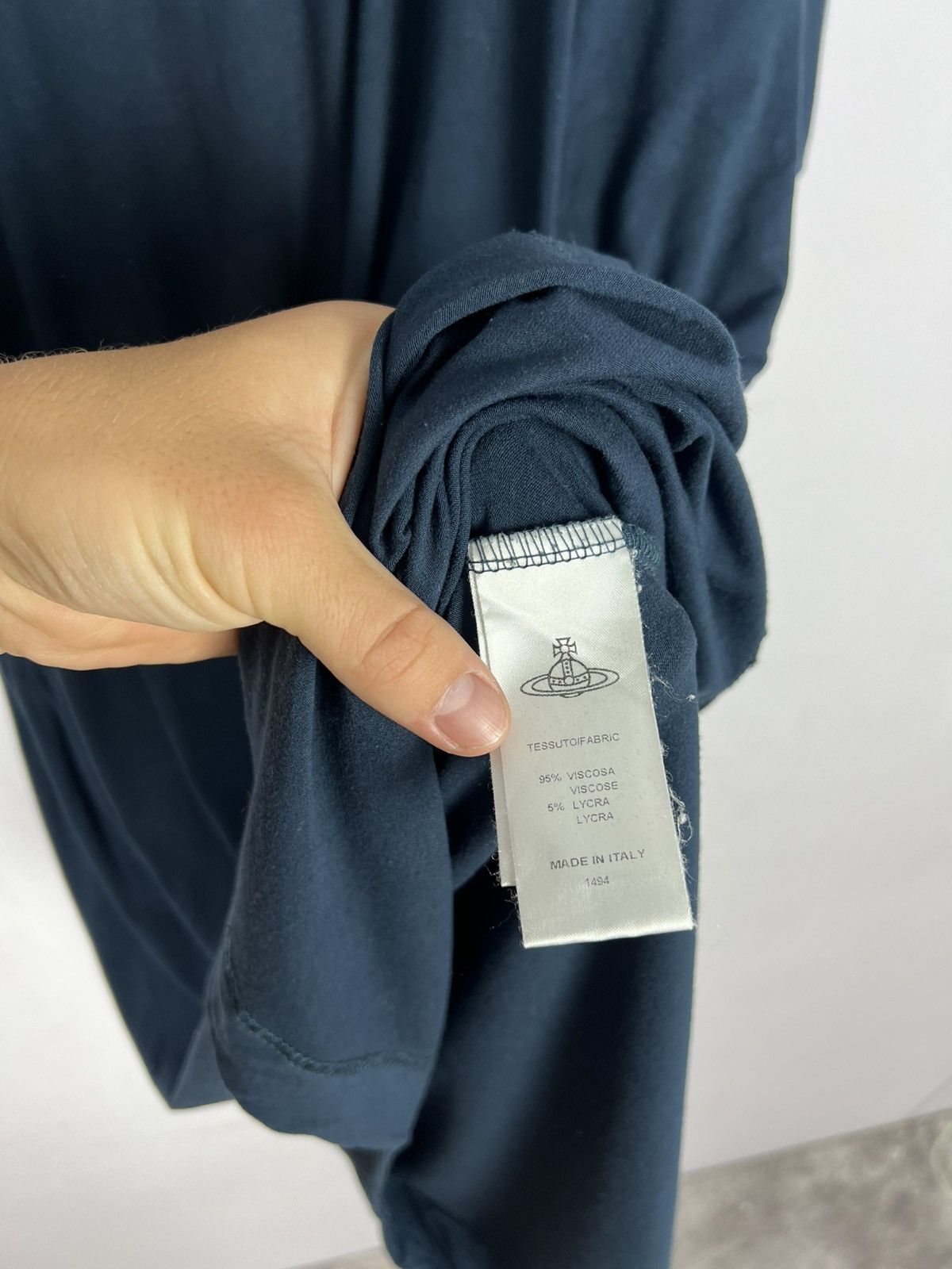 Vivienne Westwood Vivienne Westwood Anglomania Navy Blue Midi Dress Size S / US 4 / IT 40 - 9 Thumbnail