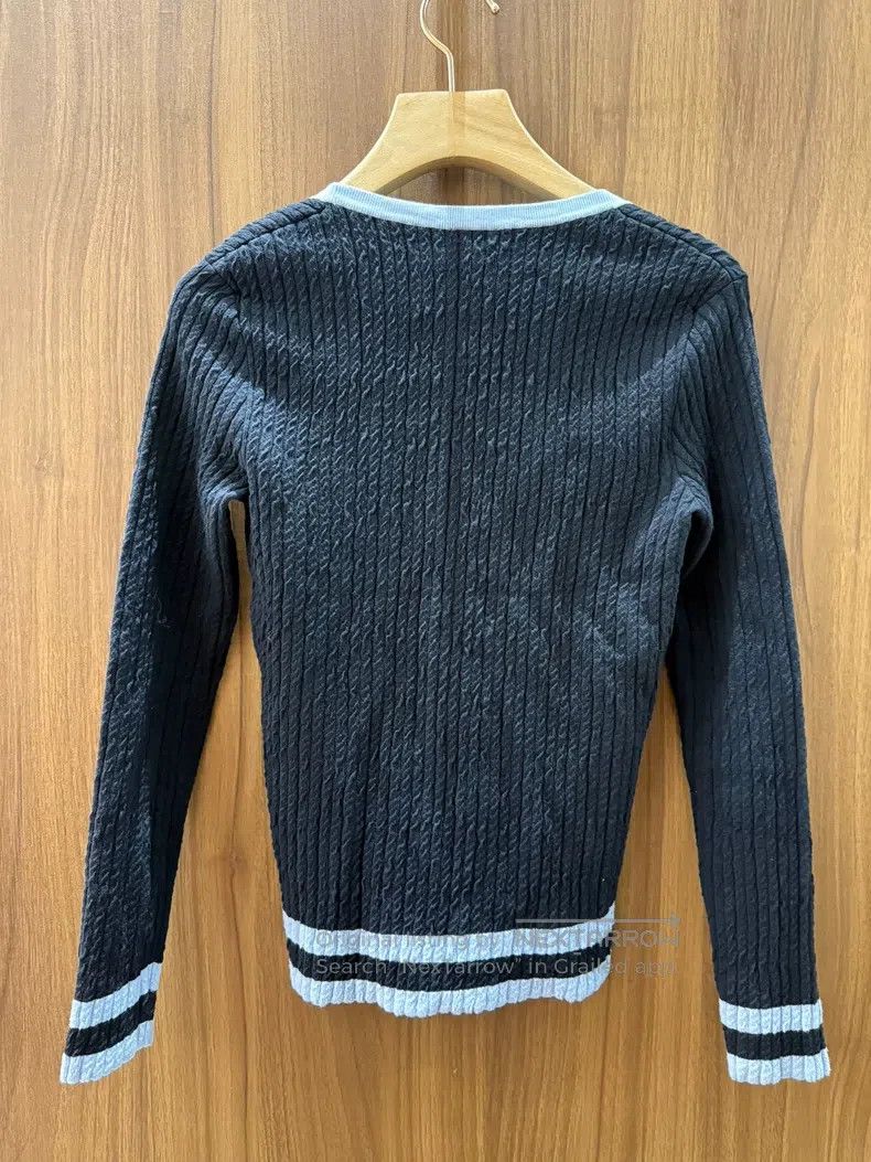 Chanel Chanel Black and blue colour-block knitted sweater Size XXS / US 00 / IT 34 - 2 Thumbnail