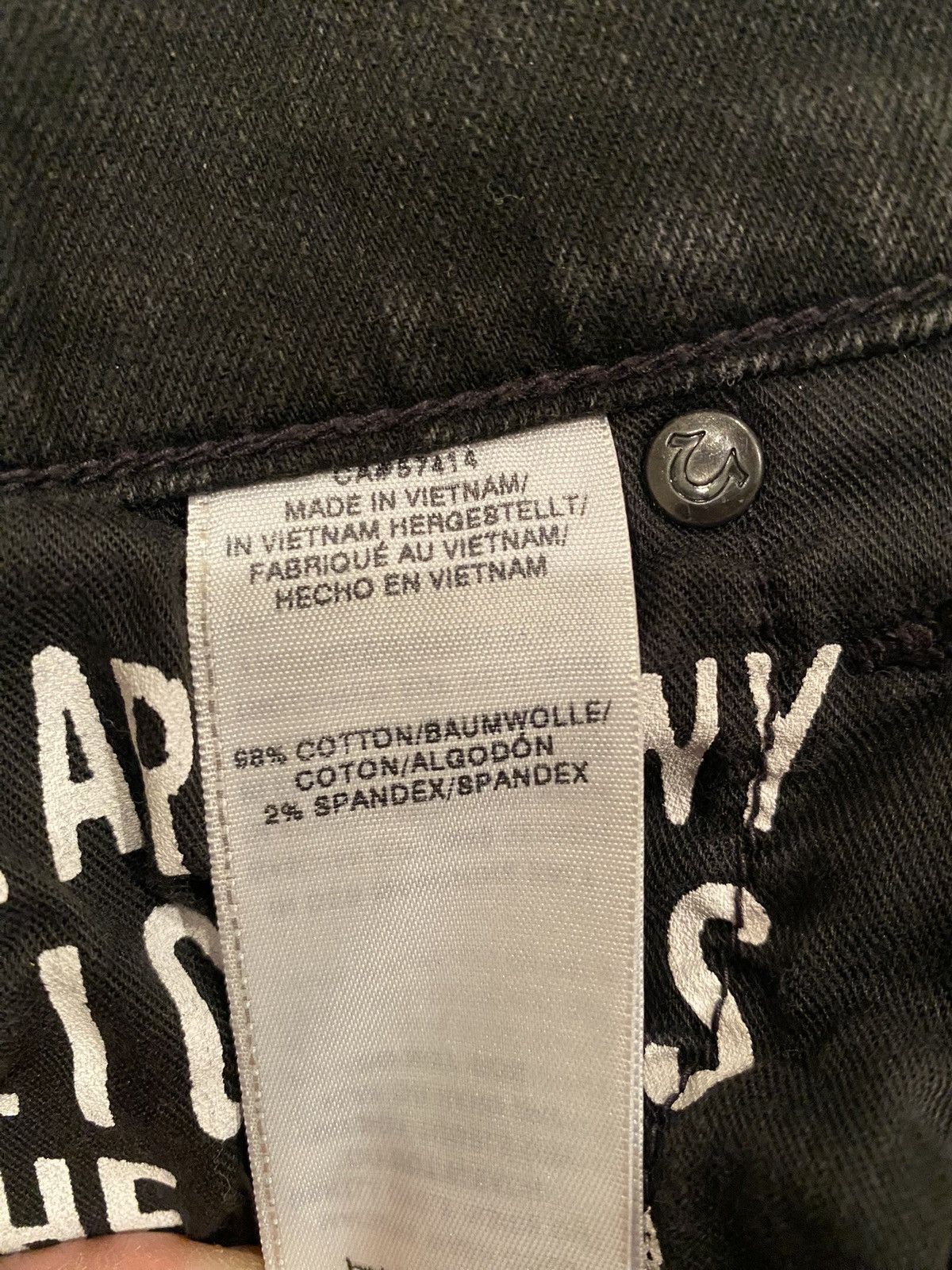 True Religion ROCCO SKINNY TWO TONE MOTO MENS JEAN Size US 29 - 7 Thumbnail