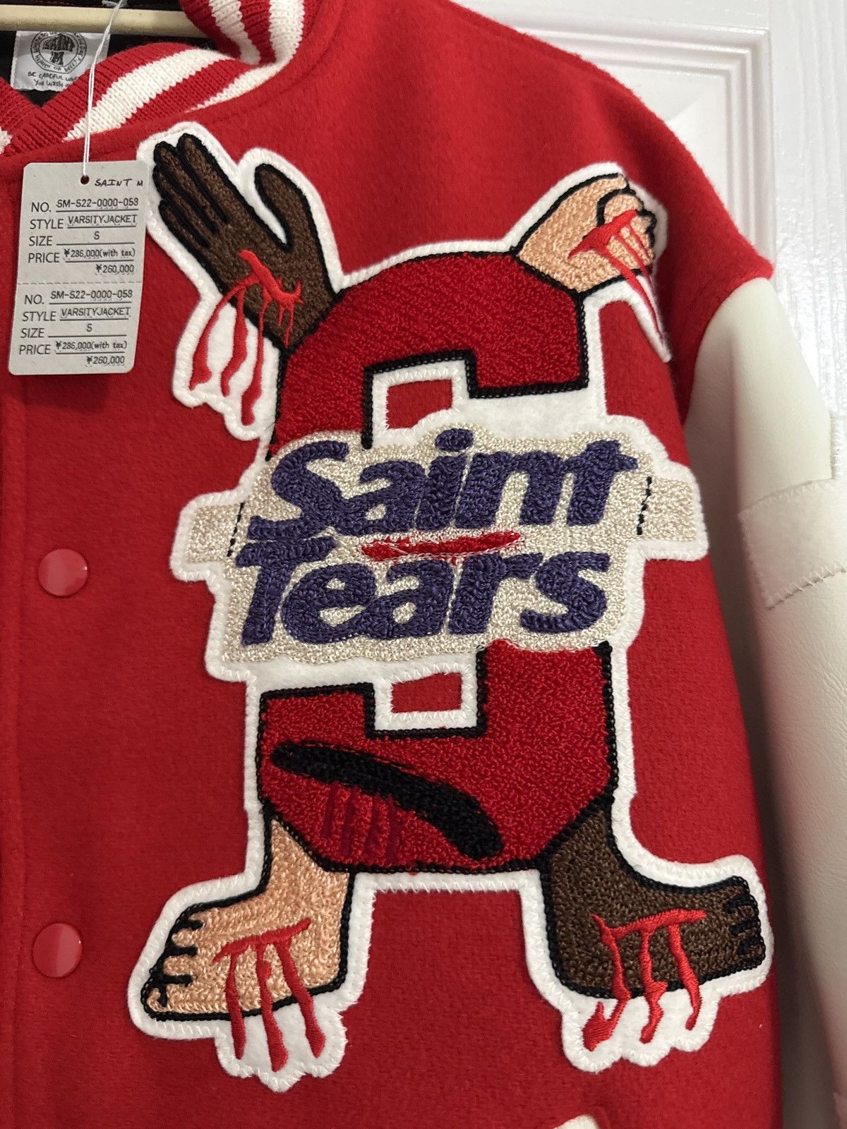 DENIM TEARS × Saint Michael Denim Tears x Saint Micheal Varsity Jacket Size US S / EU 44-46 / 1 - 2 Thumbnail