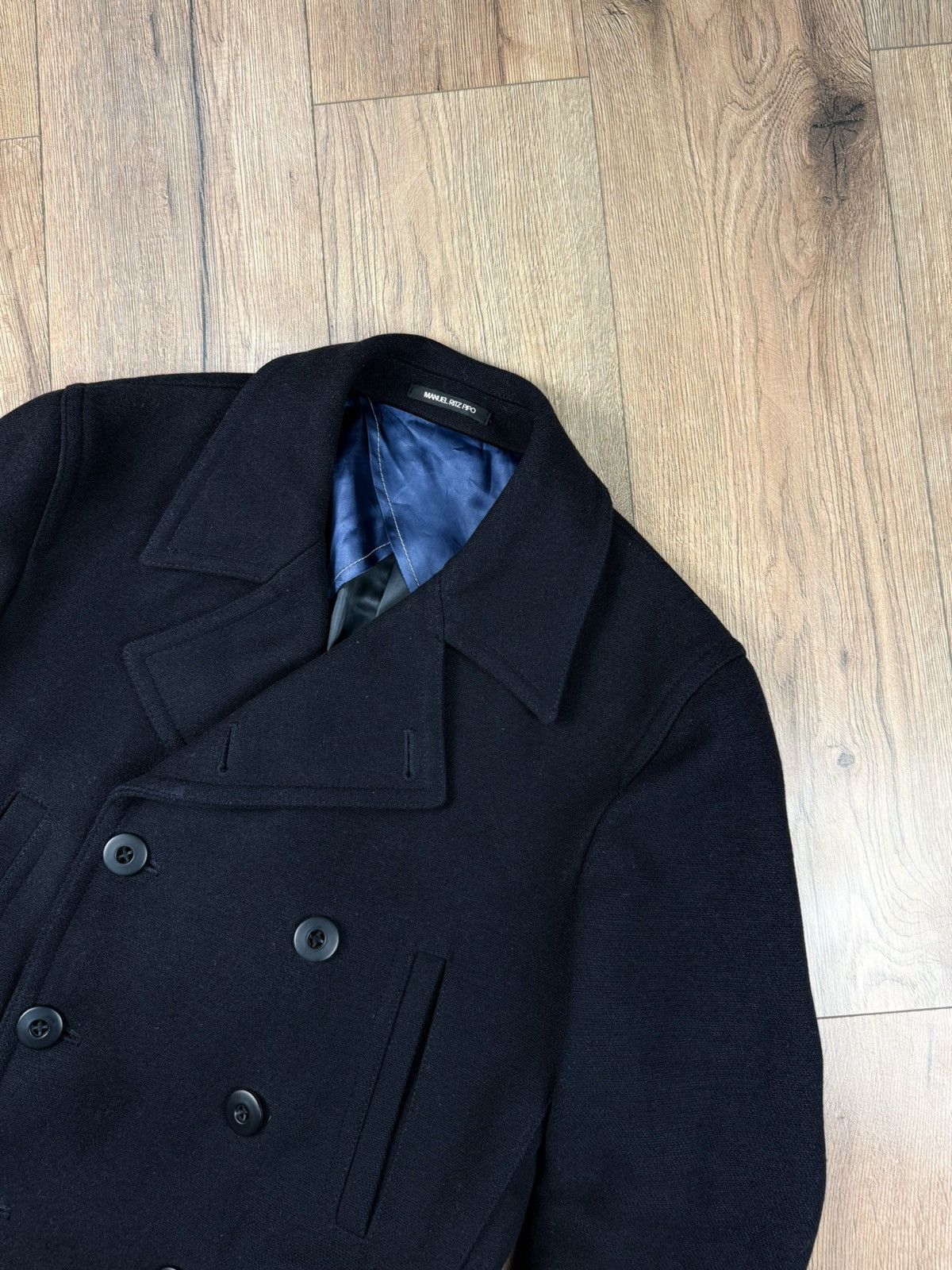 Manuel Ritz Manuel Ritz Black Wool Blend Double Breasted Coat Size 52 Size US M / EU 48-50 / 2 - 3 Thumbnail