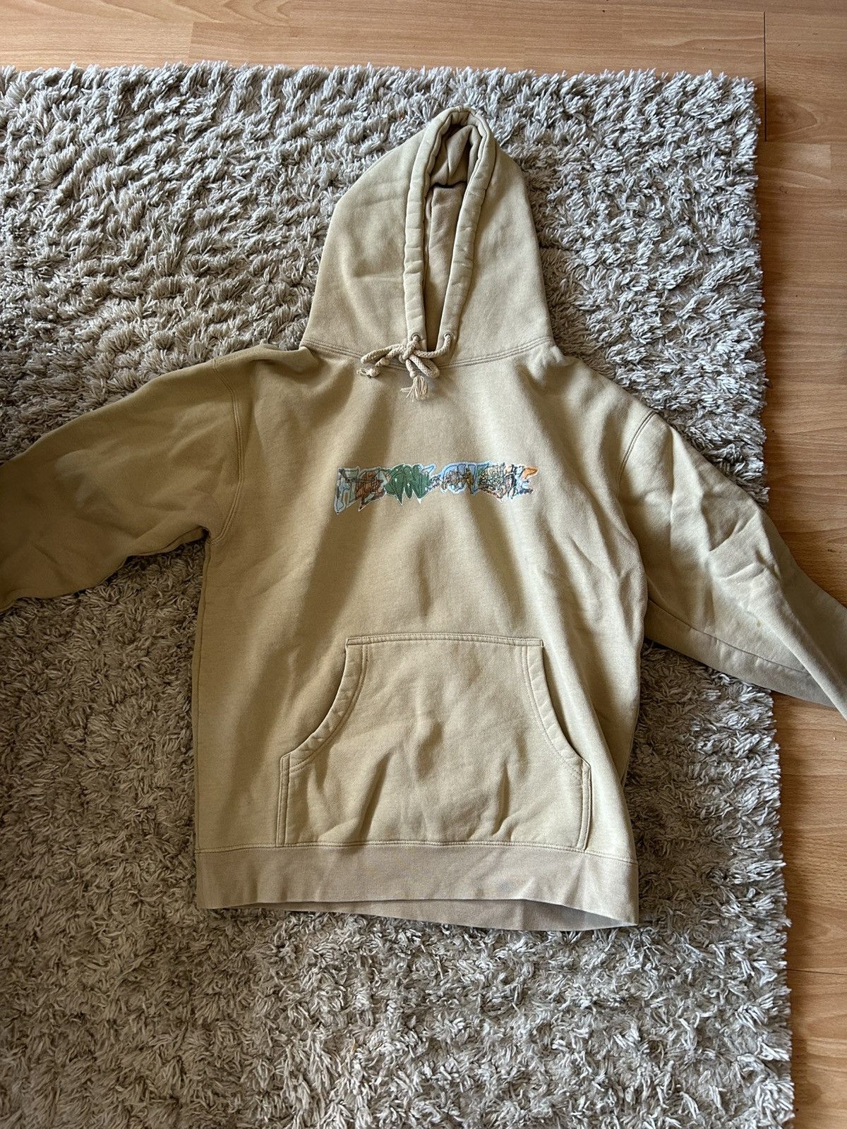 Fucking Awesome Fucking Awesome Tan Logo Hoodie Size US M / EU 48-50 / 2 - 1 Thumbnail