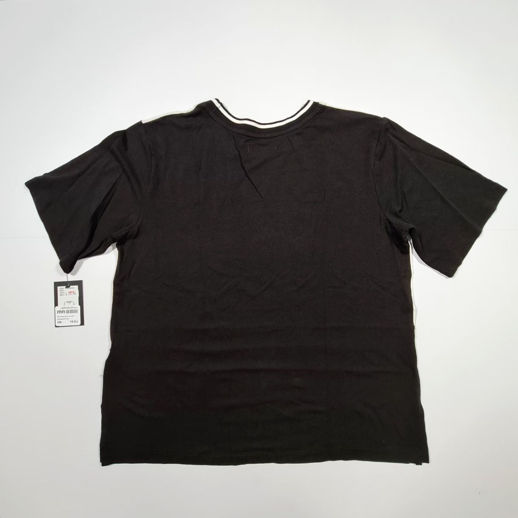 DKNY DKNY Womens Pyjama T Shirt White Black Large Short Sleeves Top Jersey Size L / US 10 / IT 46 - 7 Thumbnail
