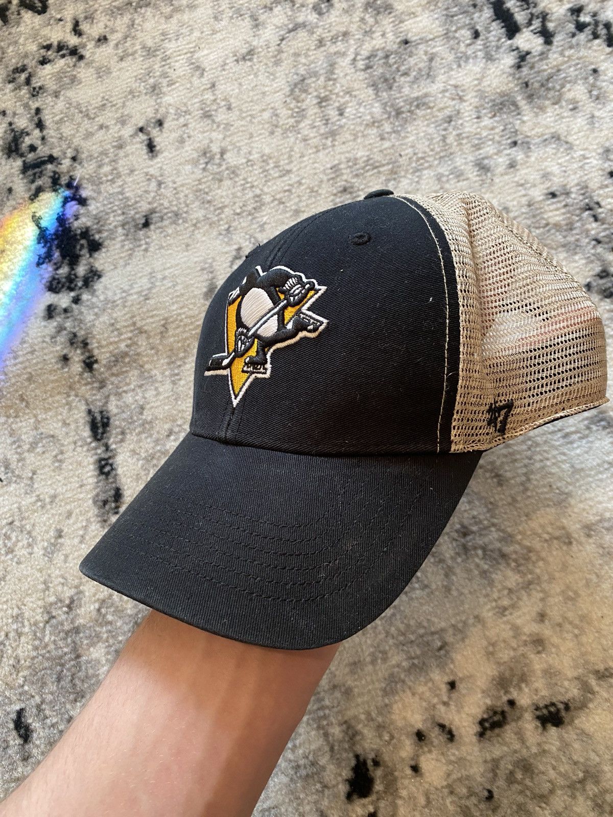 47 Brand × NHL Pitsburg Penguins Cap Vintage 47 Streetwear Nhl Hockey Y2k Size ONE SIZE - 1 Thumbnail