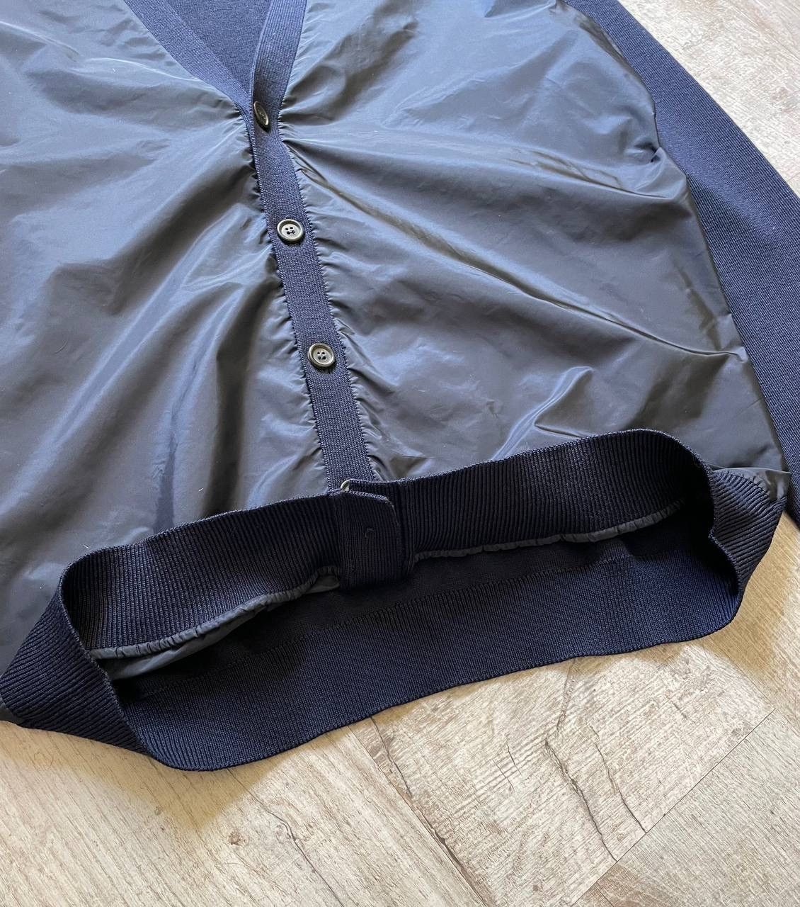 Prada Wool Cardigan Prada Nylon Size US L / EU 52-54 / 3 - 15 Thumbnail
