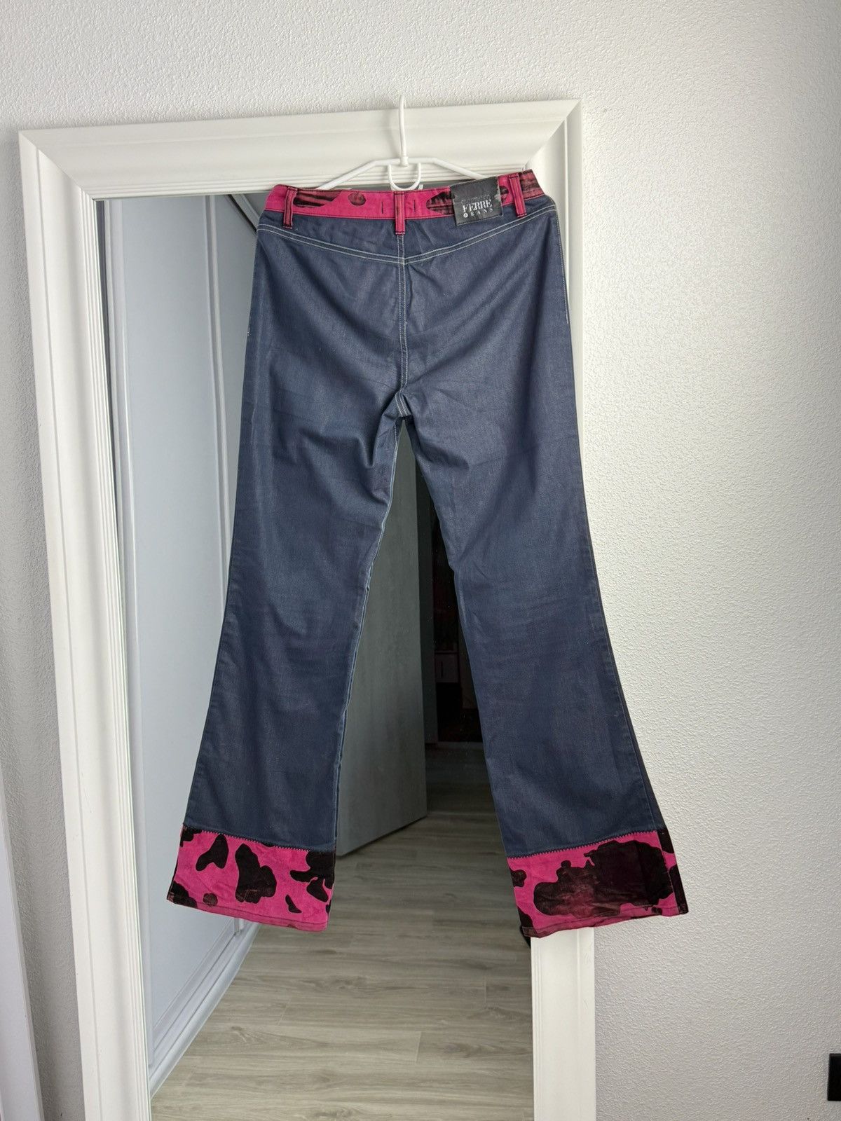 Gianfranco Ferre Archive Gianfranco Ferre Pants 1979 Flared Camo Leo Print Size 32" / US 10 / IT 46 - 2 Thumbnail