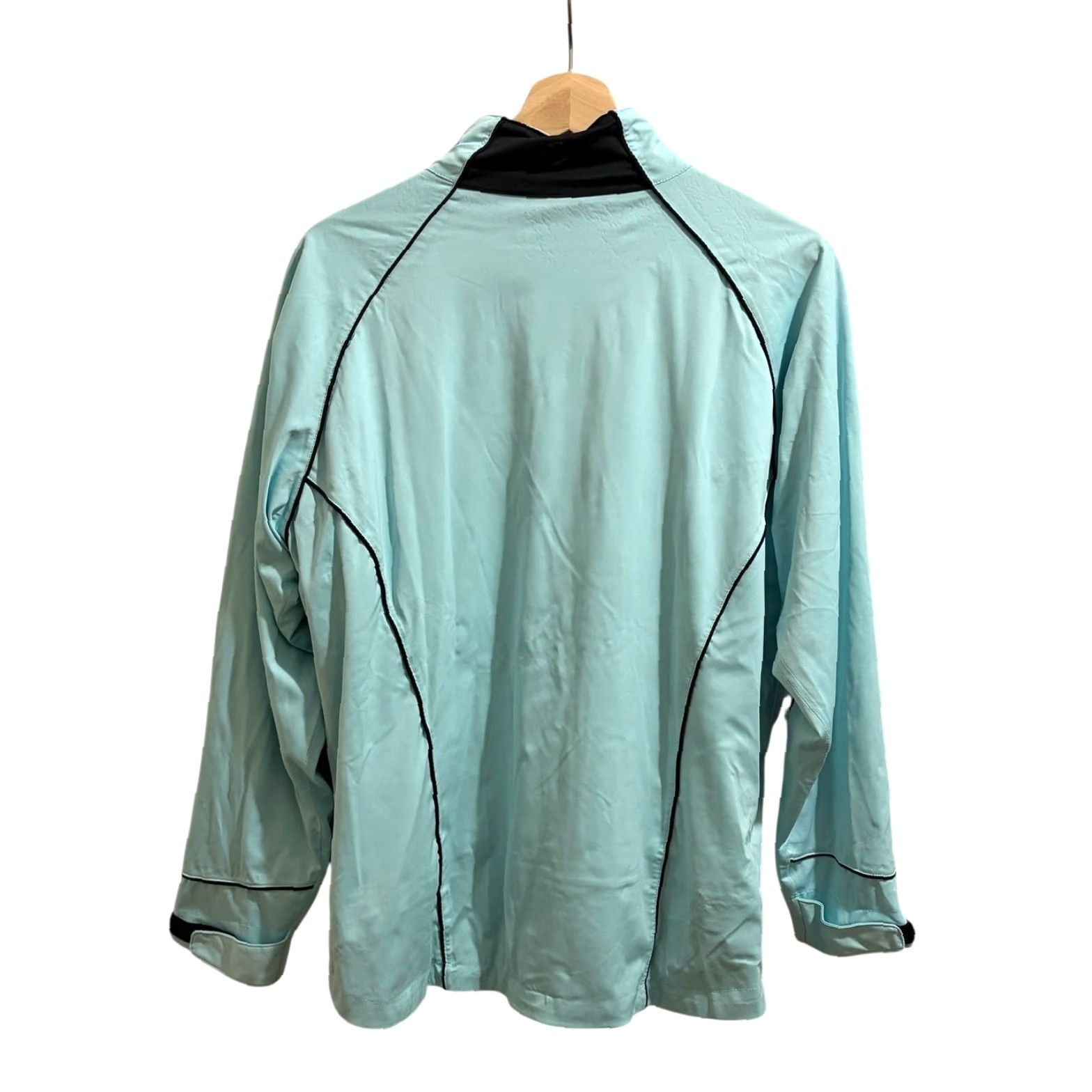 Vintage Sunderland Of Scotland Jacket Womens L Mint Green Full Zip Golf Performance Shirt Size L / US 10 / IT 46 - 2 Thumbnail