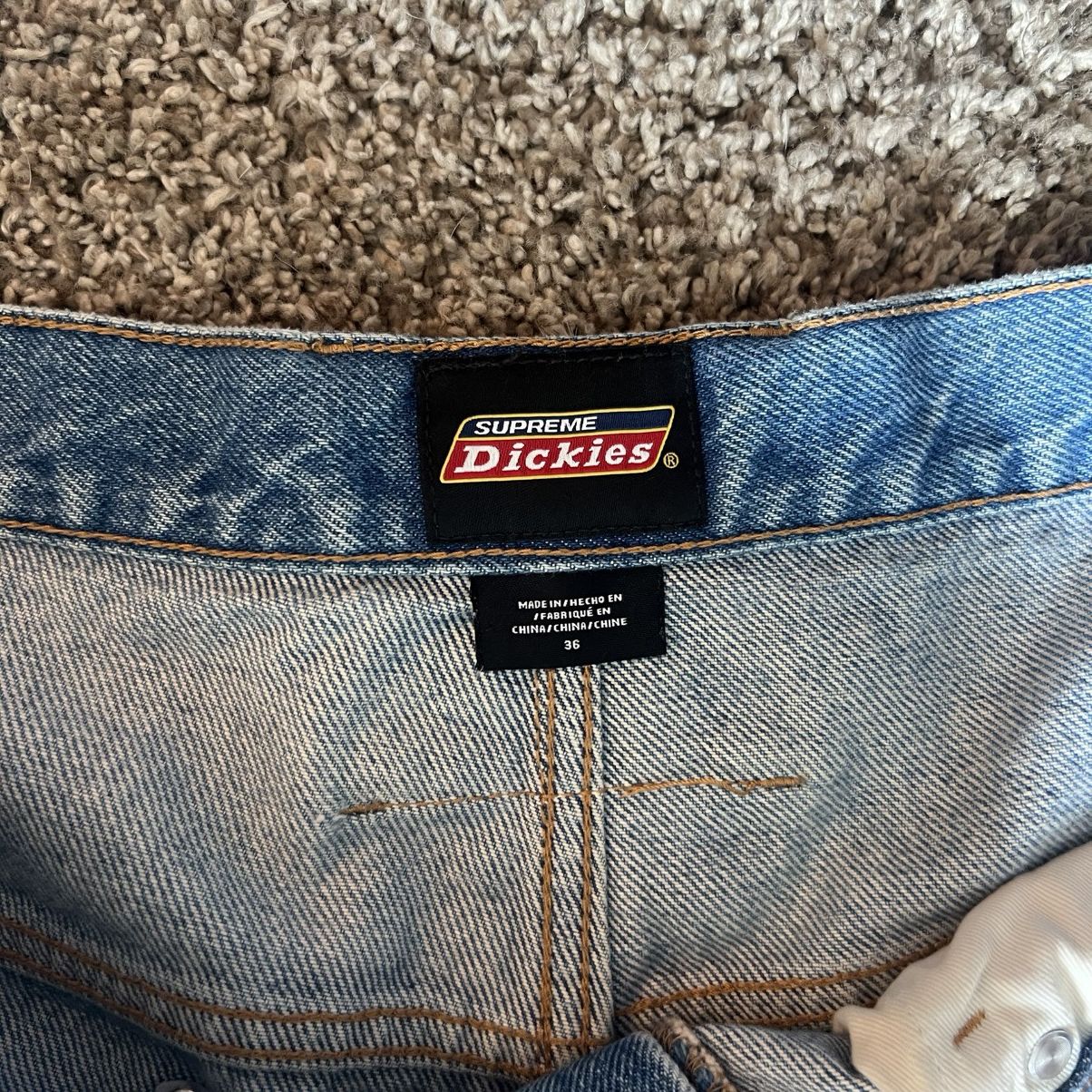 Dickies × Supreme SUPREME X DICKIES Washed Indigo double knee jeans Size US 36 / EU 52 - 5 Thumbnail