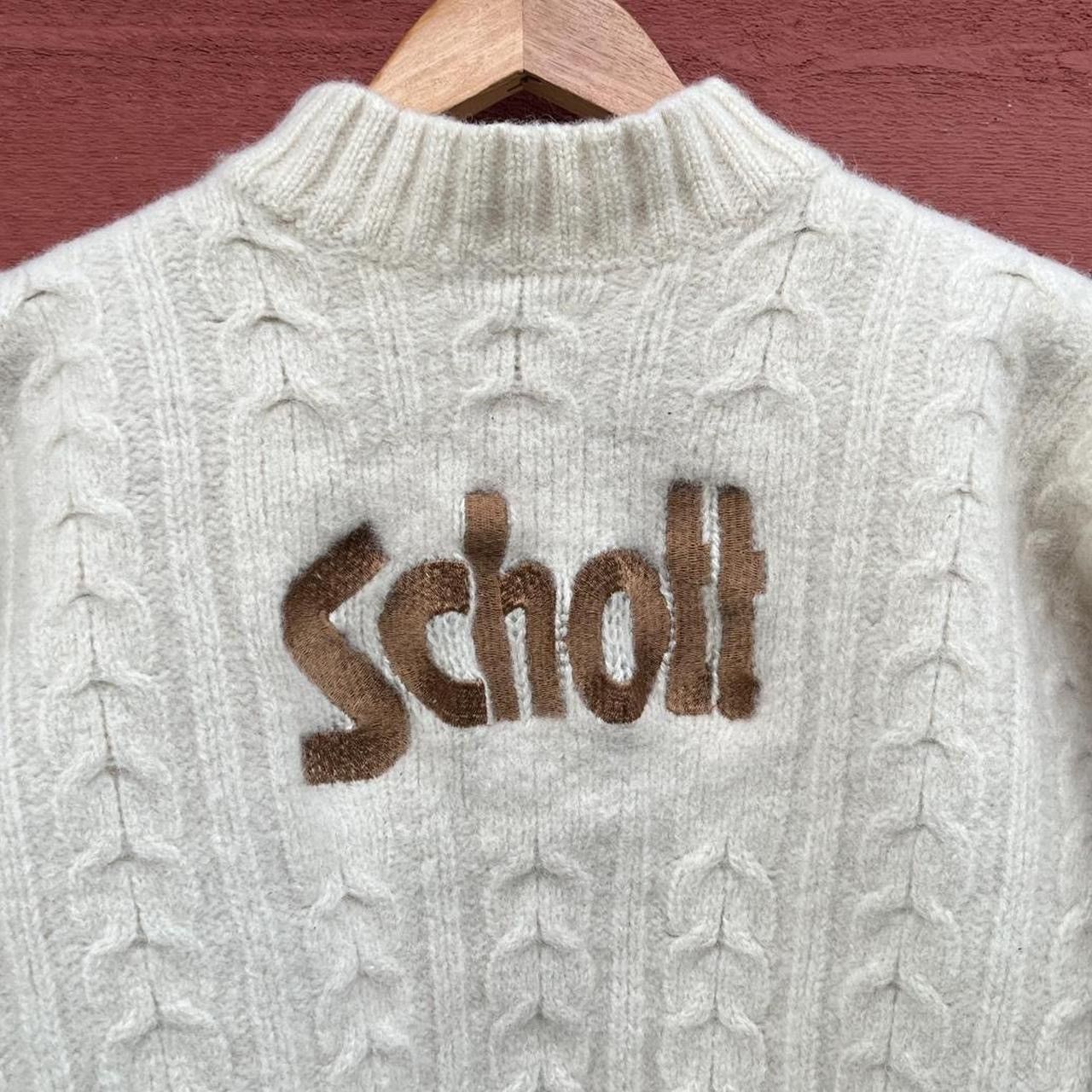 Schott Vintage Schott N.Y.C. Sportswear Cream Wool Sweater Size S / US 4 / IT 40 - 2 Thumbnail