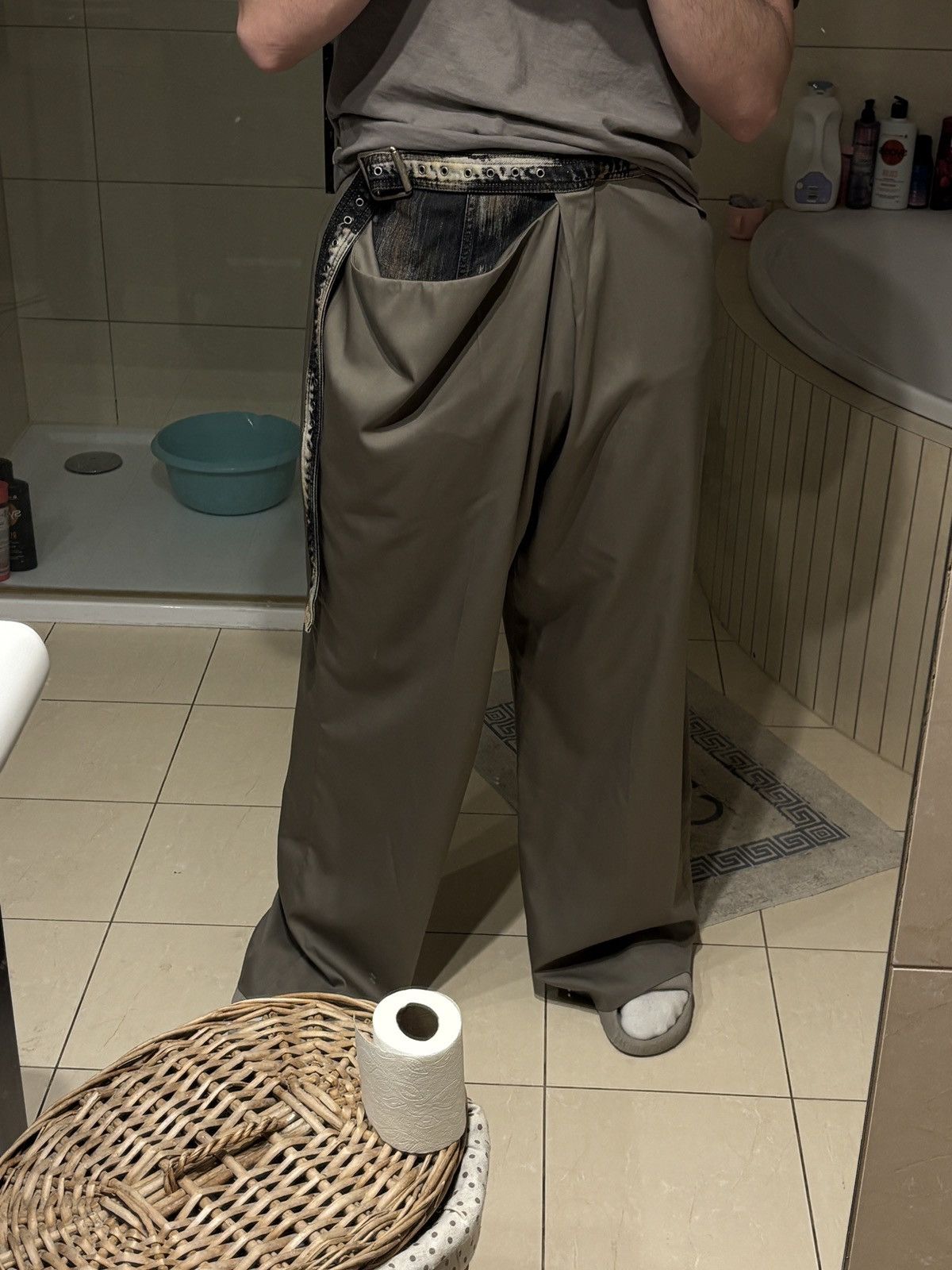 Acne Studios Acne Studios Super 100’S Wool Baggy Belted Sample Pants Rare Size US 34 / EU 50 - 12 Thumbnail