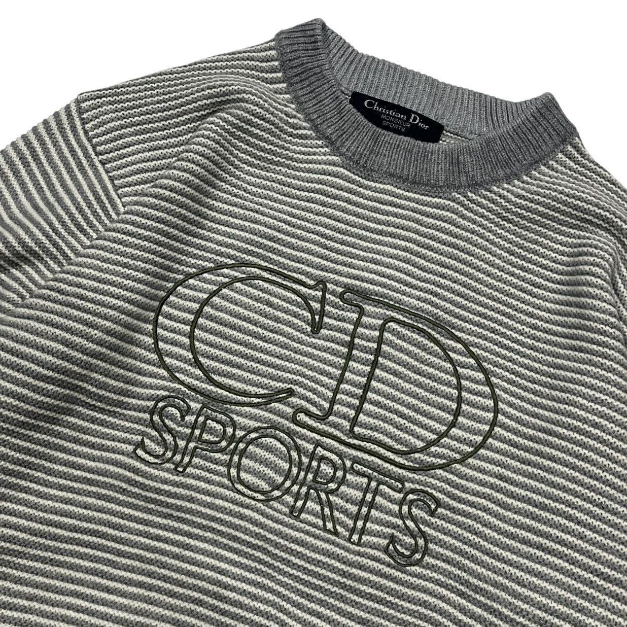 Christian Dior Monsieur Vintage Christian Dior Embroidery Big Logo Knit Sweaters Size US L / EU 52-54 / 3 - 3 Thumbnail