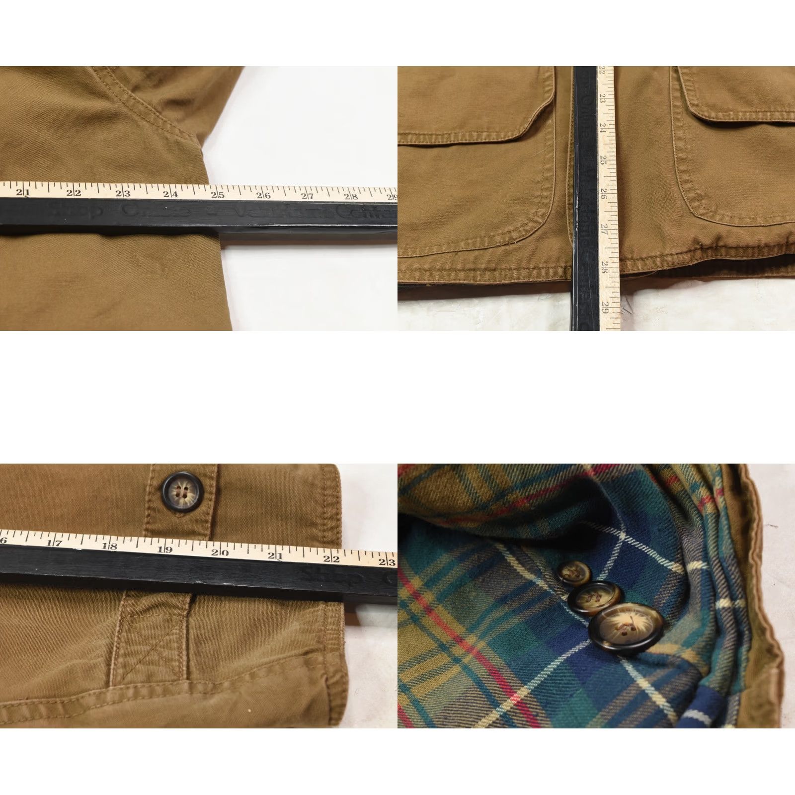 American Eagle Outfitters Vintage American Eagle Barn Coat Mens Medium Brown Flannel Lined Cotton Y2K Size US M / EU 48-50 / 2 - 9 Thumbnail