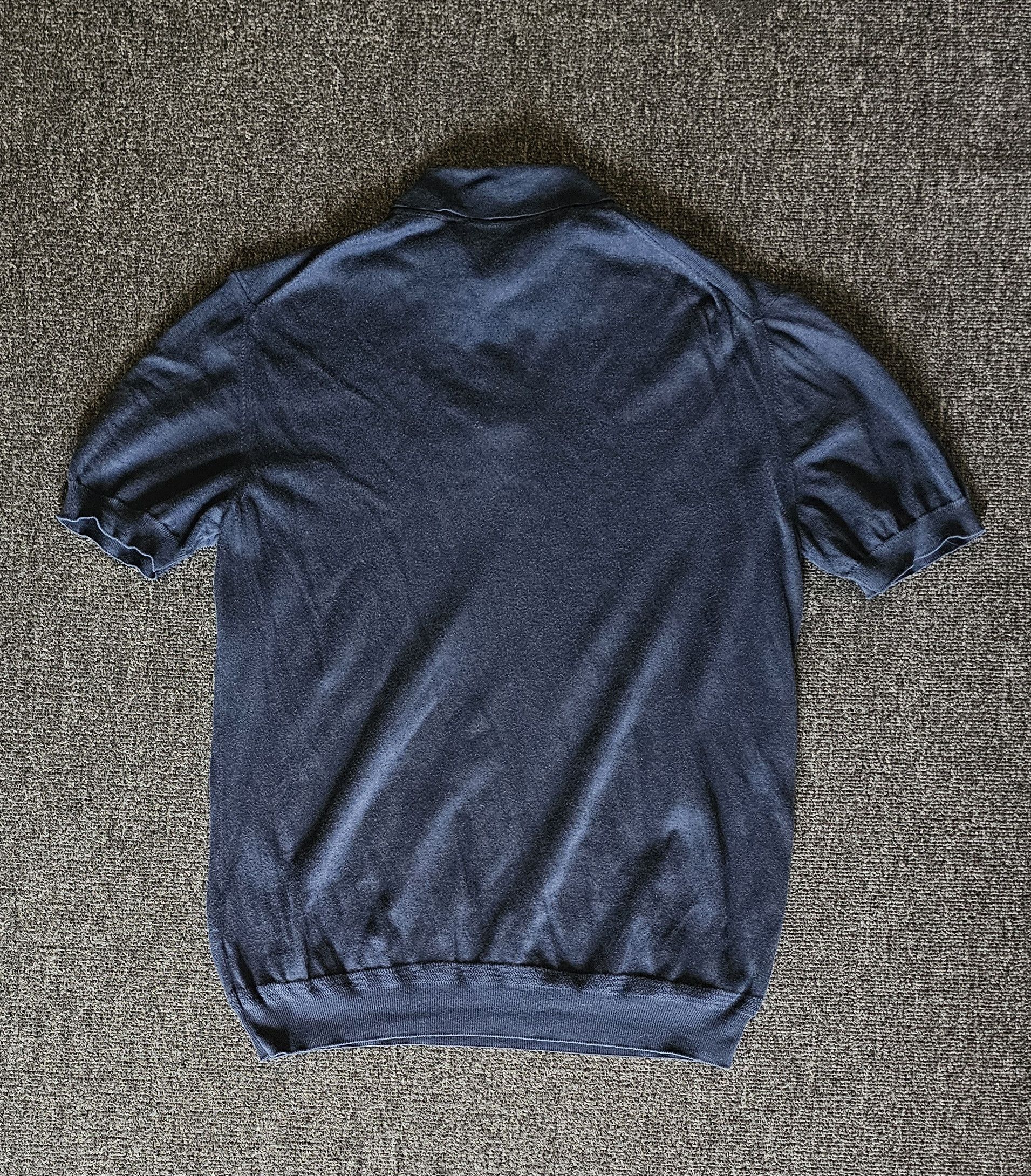 Louis Vuitton Louis Vuitton Men's Blue Cotton Silk Blend Polo Shirt Size M Size US S / EU 44-46 / 1 - 4 Thumbnail