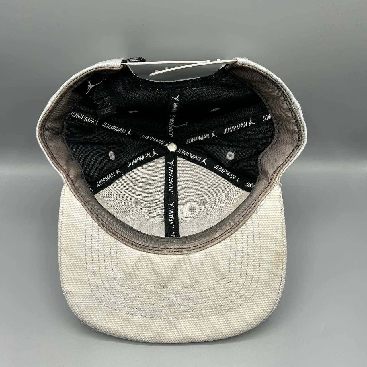 Jordan Brand Air Jordan 11 Hat Men Gray Embroidered Jumpman Snap Back Cap Size ONE SIZE - 2 Thumbnail