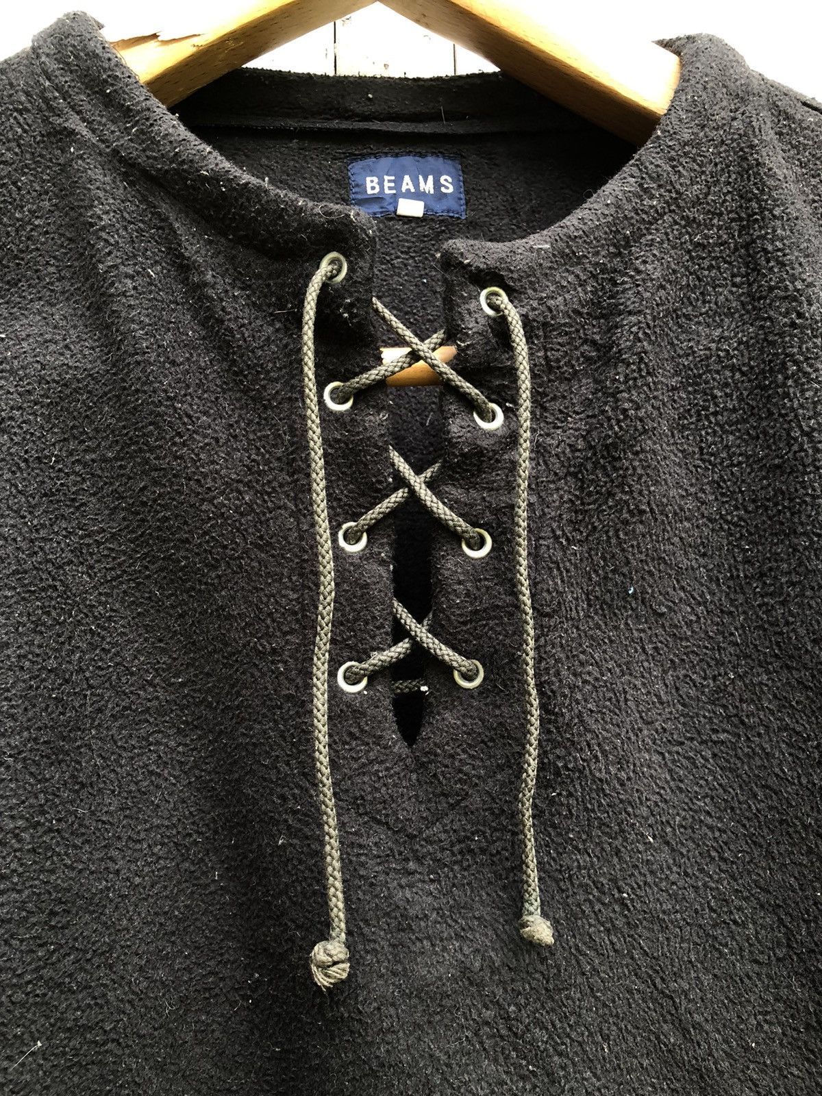 Beams Plus BEAMS MALDEN MILLS POLAR FLEECE STRING COARD FLEECE SWEATER ...