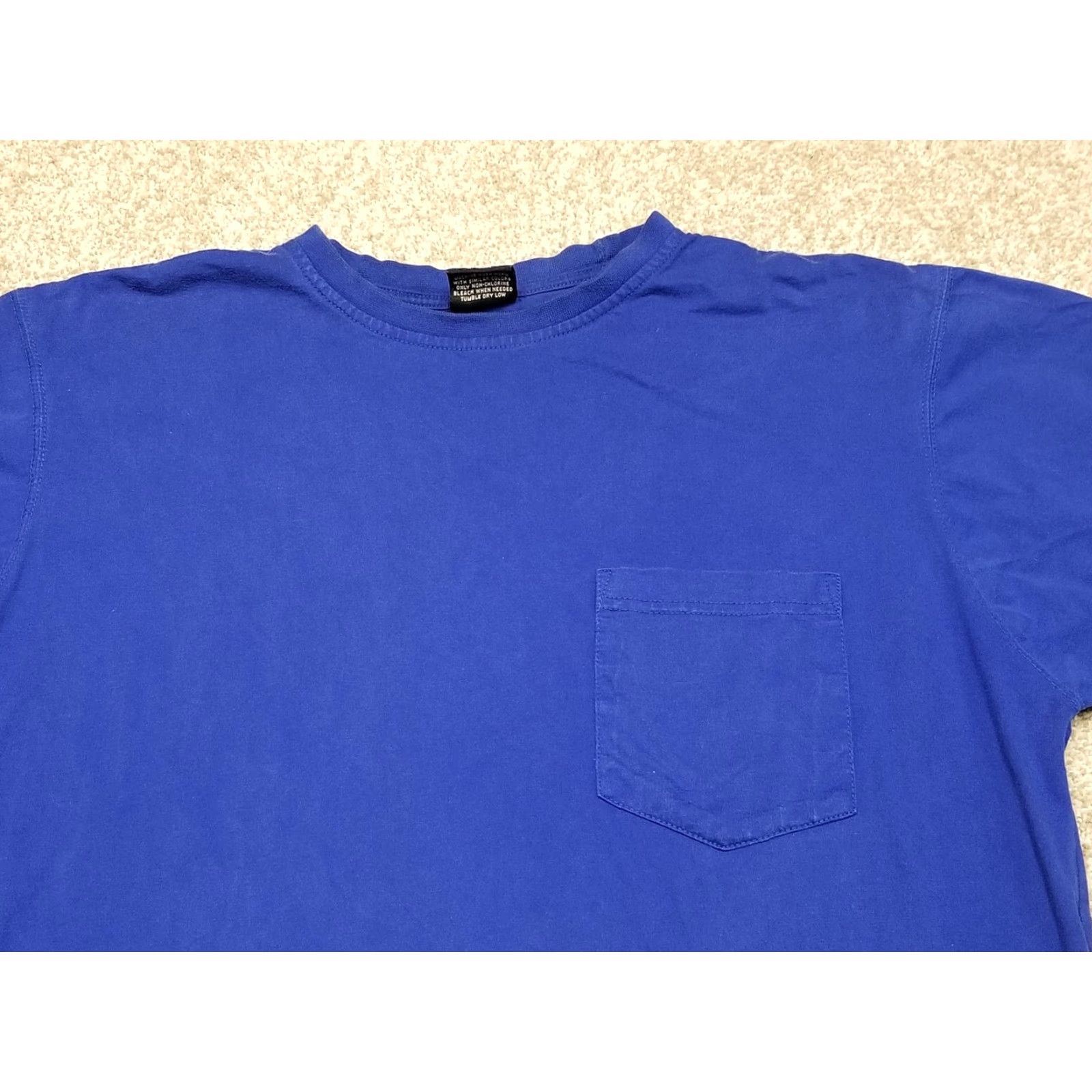 Roundtree & Yorke VINTAGE Roundtree & Yorke Shirt Mens L Blue Pocket Tee 90s Casual Crew Size US L / EU 52-54 / 3 - 2 Thumbnail