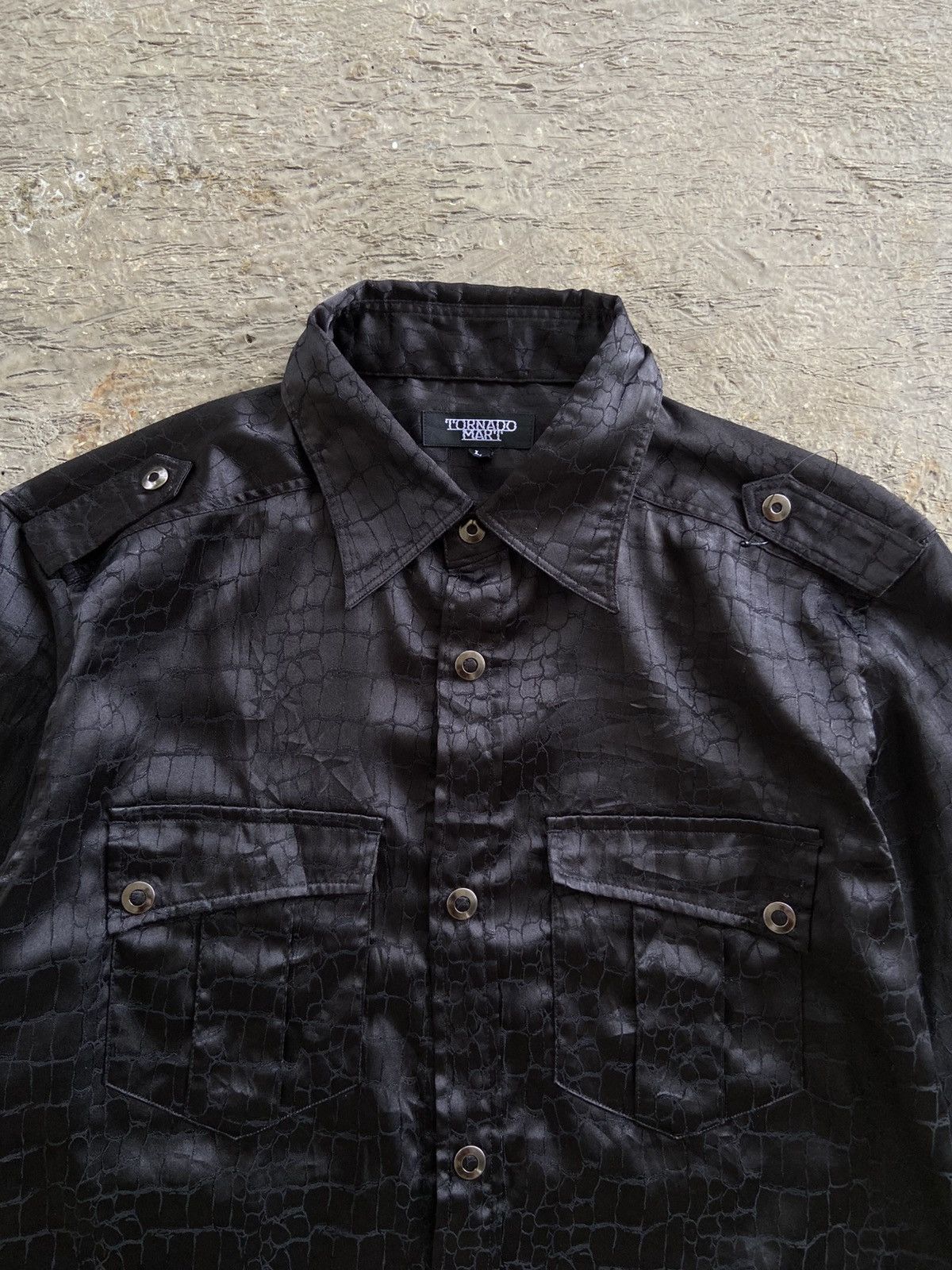 Tornado Mart 2000s Tornado Mart - Vkei Style Reptilian Pattern Shirt Size US L / EU 52-54 / 3 - 3 Thumbnail