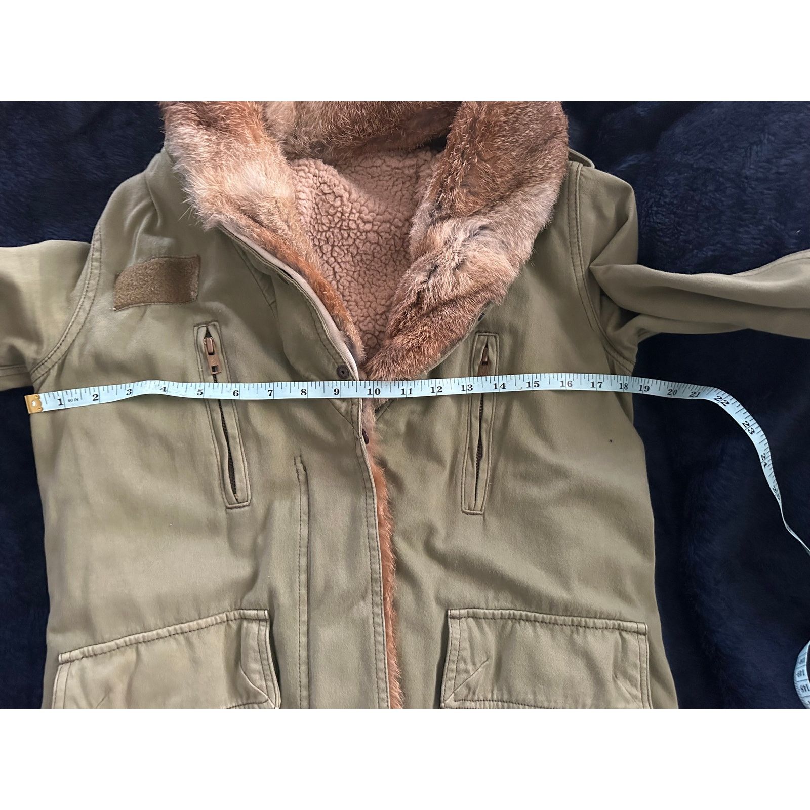 Other VINTAGE JAPANESE ARMY UTILITY JACKET FUR & SHEARLING LINED Size S / US 4 / IT 40 - 8 Thumbnail