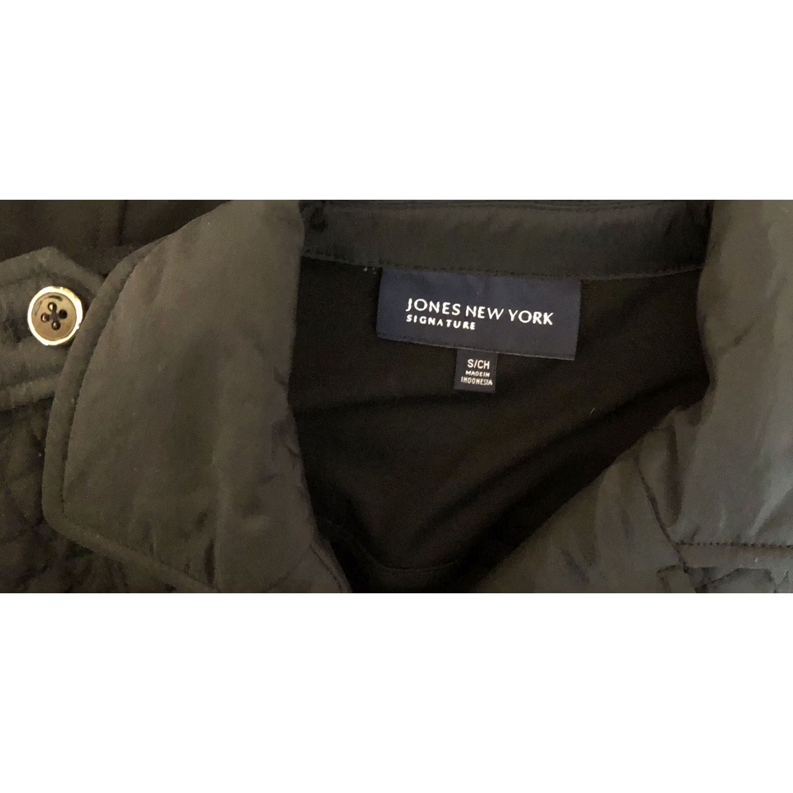 Jones New York Jones NY Jacket S Blk Quilted Puffer Winter Double Button Notch Collar Outdoor Size S / US 4 / IT 40 - 6 Thumbnail