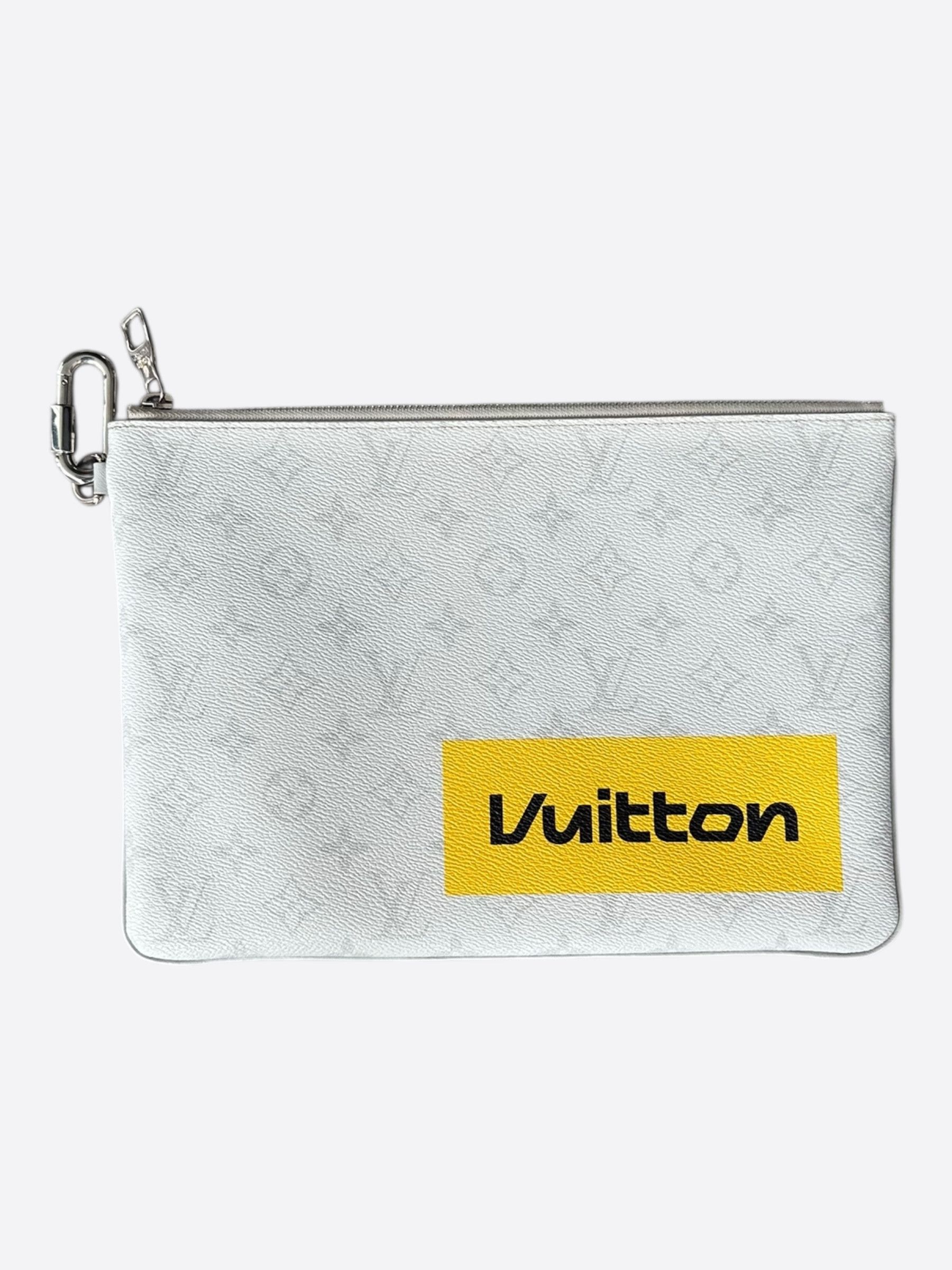 Louis Vuitton Louis Vuitton White Story Monogram Zip Pouch GM Size ONE SIZE - 1 Thumbnail
