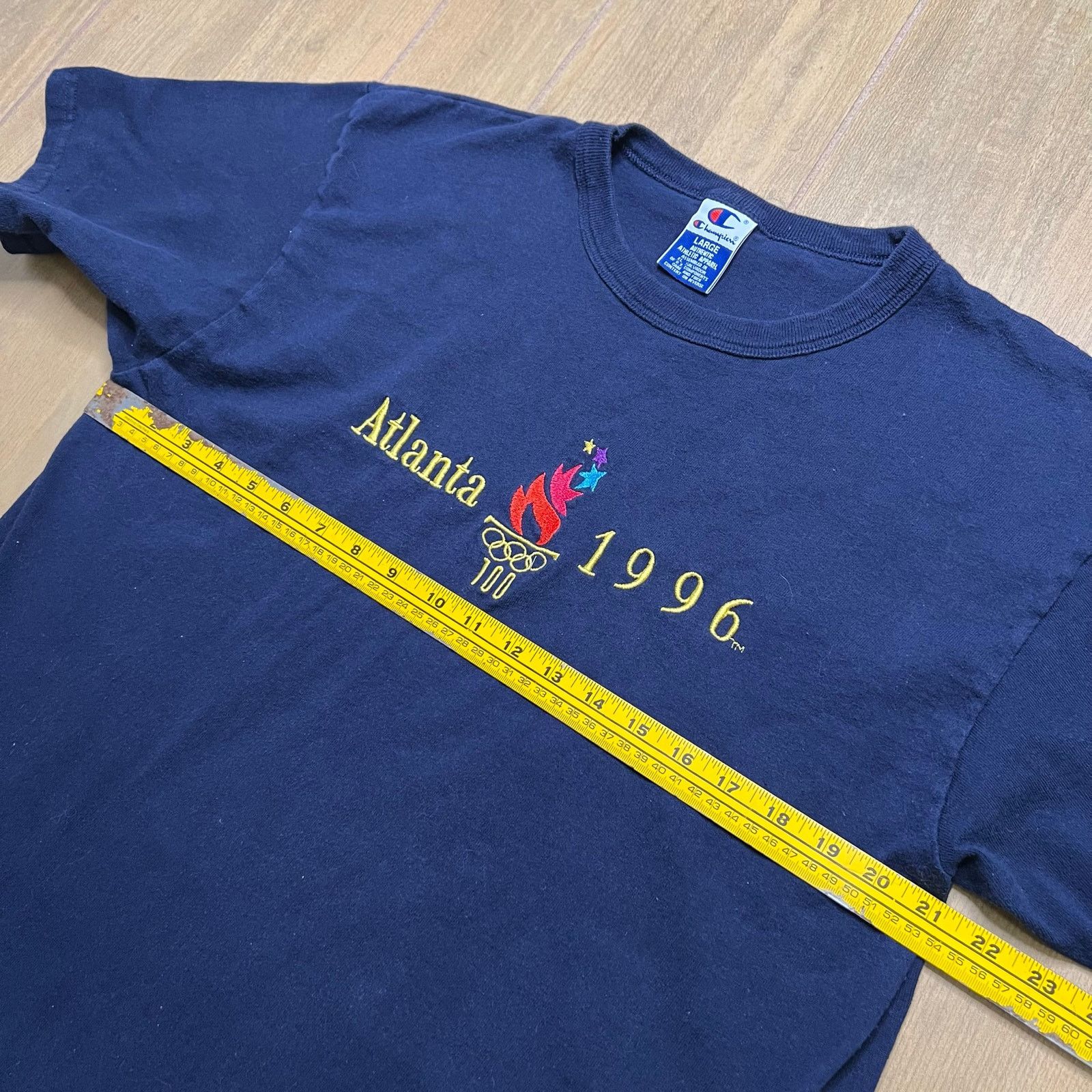 Champion Vintage 90s Champion Atlanta Olympics Embroidered T shirt L Size US L / EU 52-54 / 3 - 6 Thumbnail