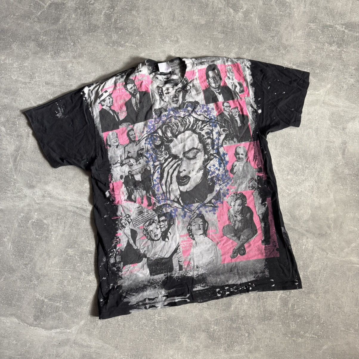 Vintage PRIVATE COLLECTION 80s tee Rare Marilyn Monroe MOSQUITOHEAD Size US XL / EU 56 / 4 - 1 Thumbnail
