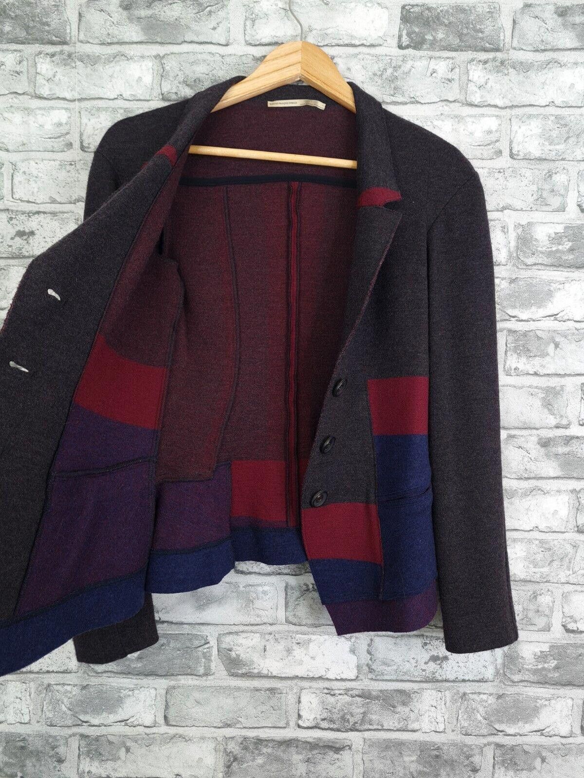 Marithe + Francois Girbaud Marithe Francois Girbaud Jacket Uk 8 Patchwork Wool Blazer Size S / US 4 / IT 40 - 7 Thumbnail