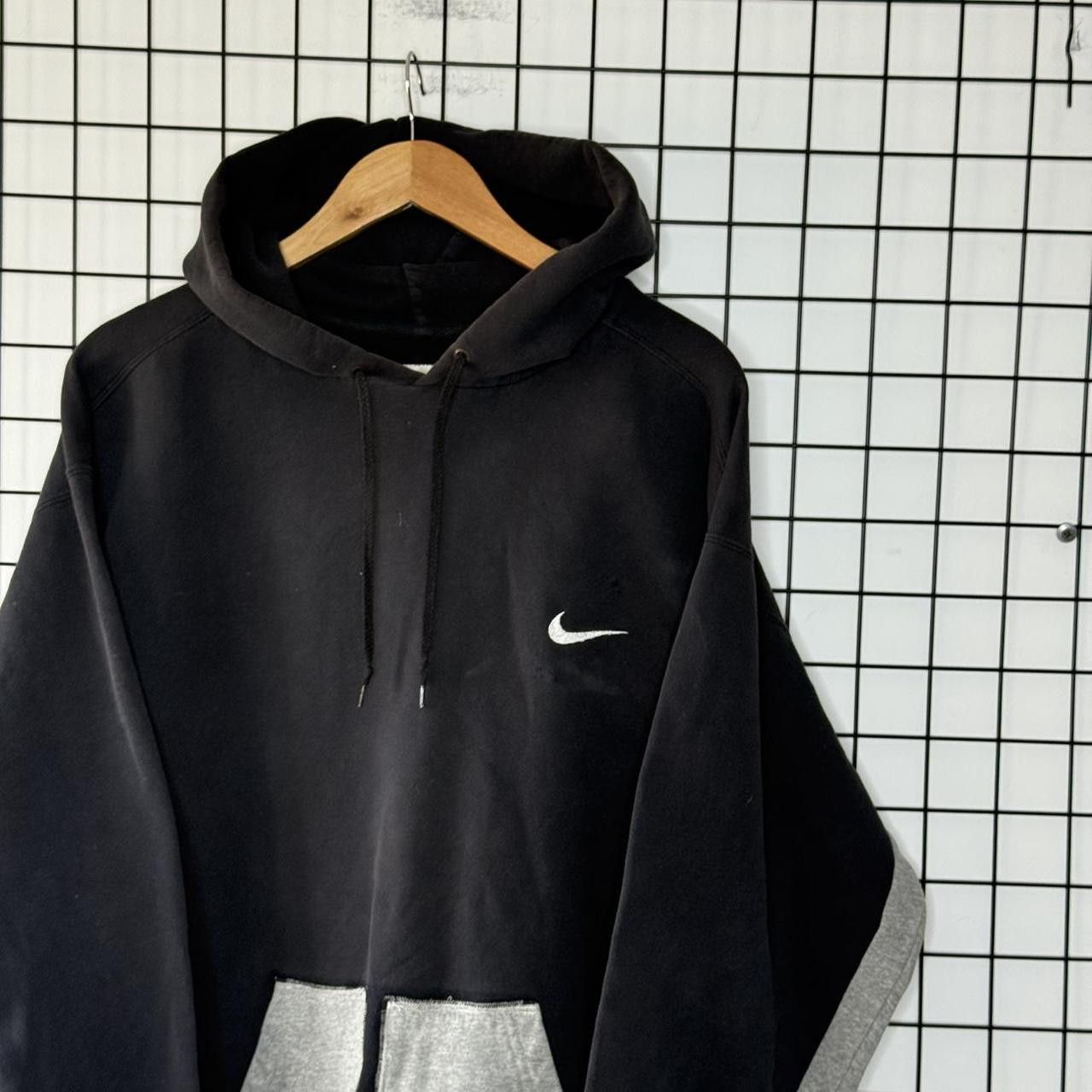 Nike Nike Vintage 90s Black Swoosh Hoodie Retro Size US M / EU 48-50 / 2 - 5 Thumbnail