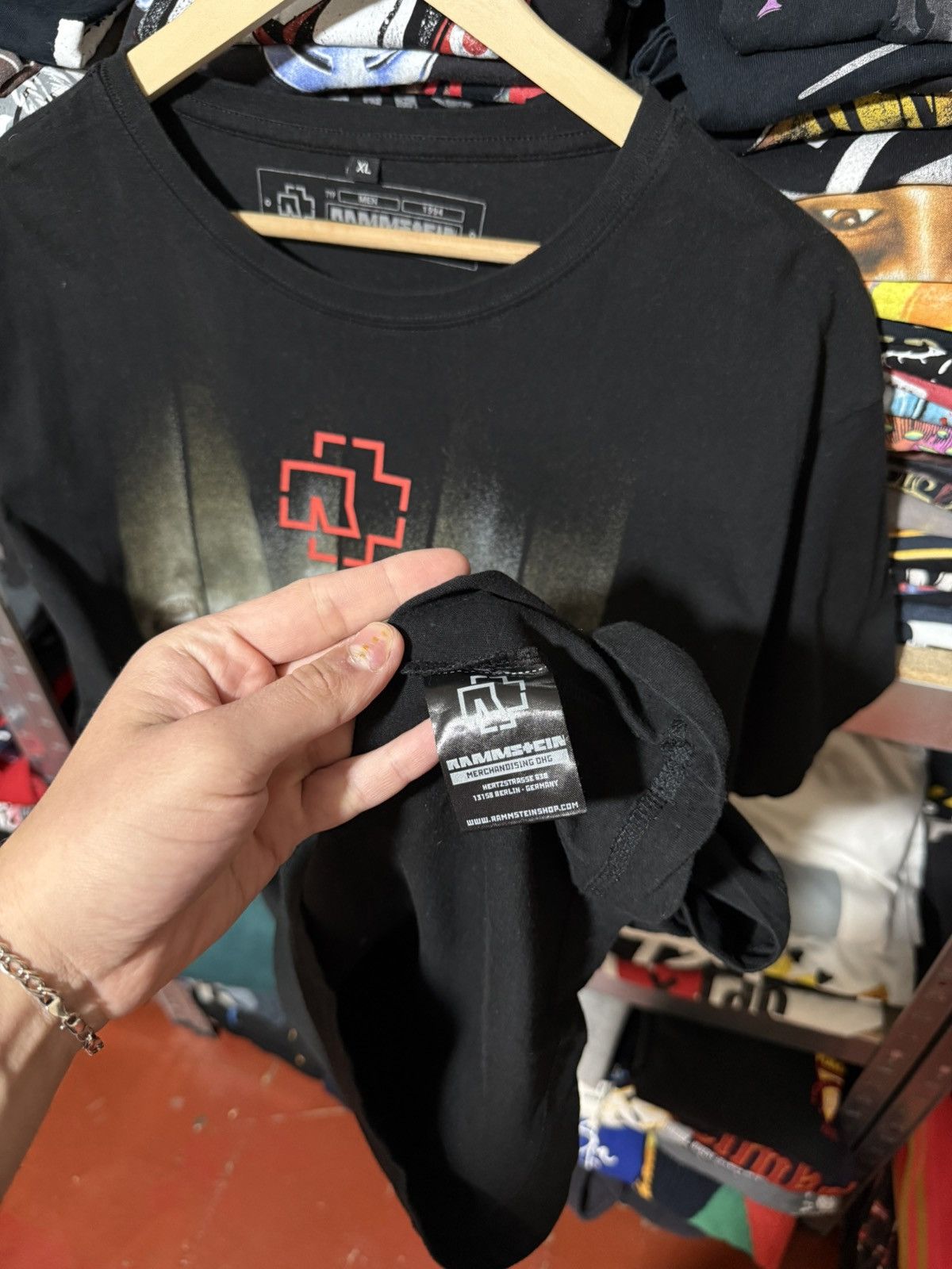 Band Tees Vintage 2000’s Rammstein Horror Logo Band Rock T-Shirt Y2K Size US XL / EU 56 / 4 - 4 Thumbnail