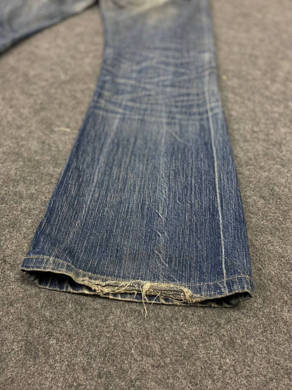 Edwin vintage edwin blue trip bootcut distressed denim Size US 36 / EU 52 - 8 Thumbnail