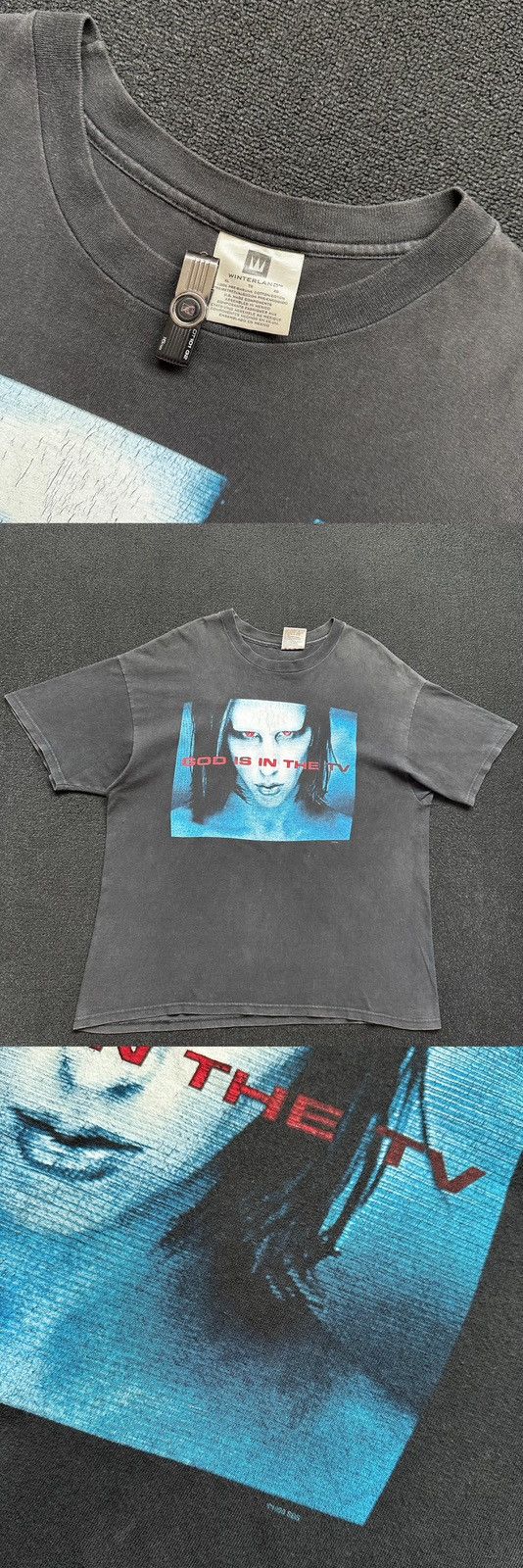 Vintage Vintage Marilyn Manson tee 1998 Size US XL / EU 56 / 4 - 2 Thumbnail