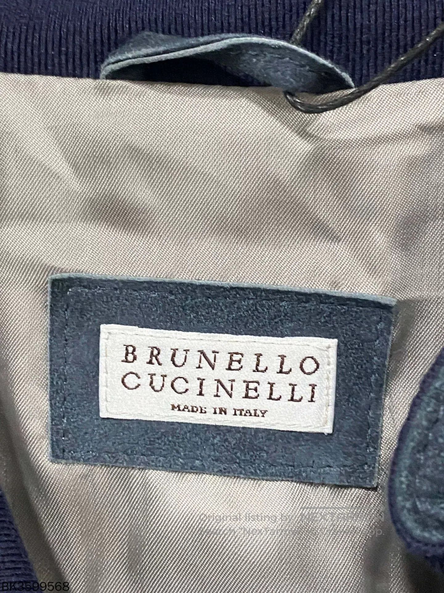 Brunello Cucinelli Brunello Cucinelli Solid Stand Collar Leather Jacket. Size US M / EU 48-50 / 2 - 4 Thumbnail