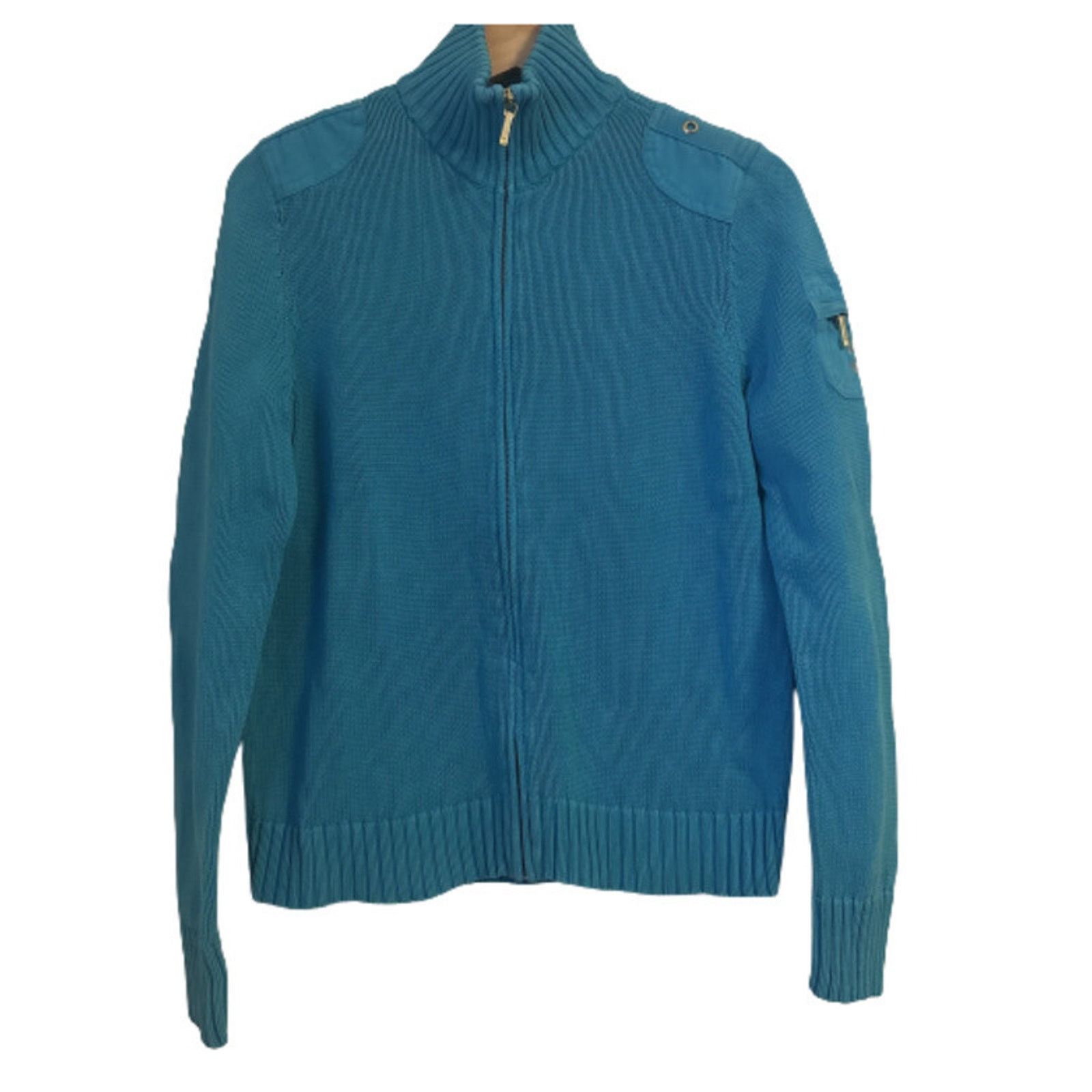 Lauren Ralph Lauren Lauren Ralph Lauren Sweater Cable Zip Boat Nautical Preppy Size M / US 6-8 / IT 42-44 - 1 Thumbnail