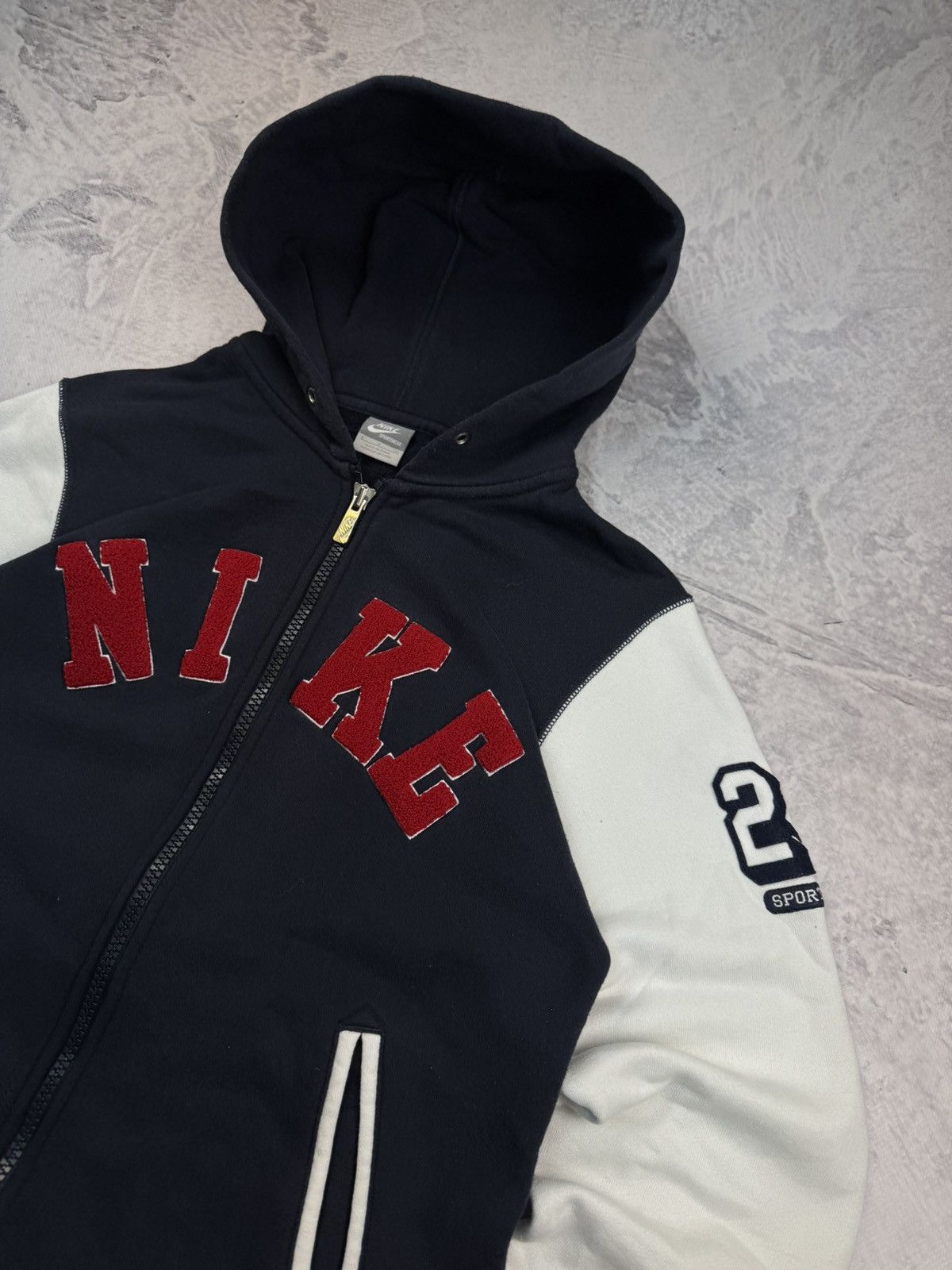Nike × Vintage NIKE VINTAGE CENTER LOGO OVERSIZE BOXY ZIP HOODIE Size US S / EU 44-46 / 1 - 3 Thumbnail