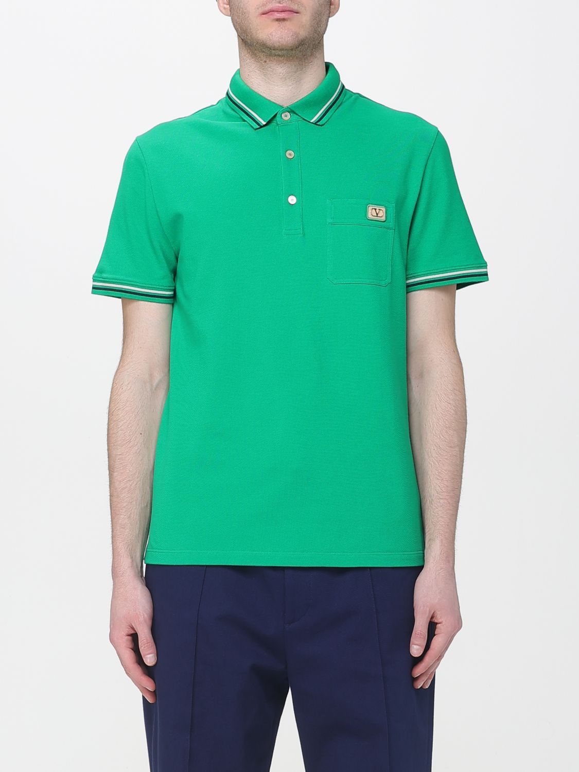 Valentino Valentino Polo Shirt Men Green Size US L / EU 52-54 / 3 - 1 Thumbnail