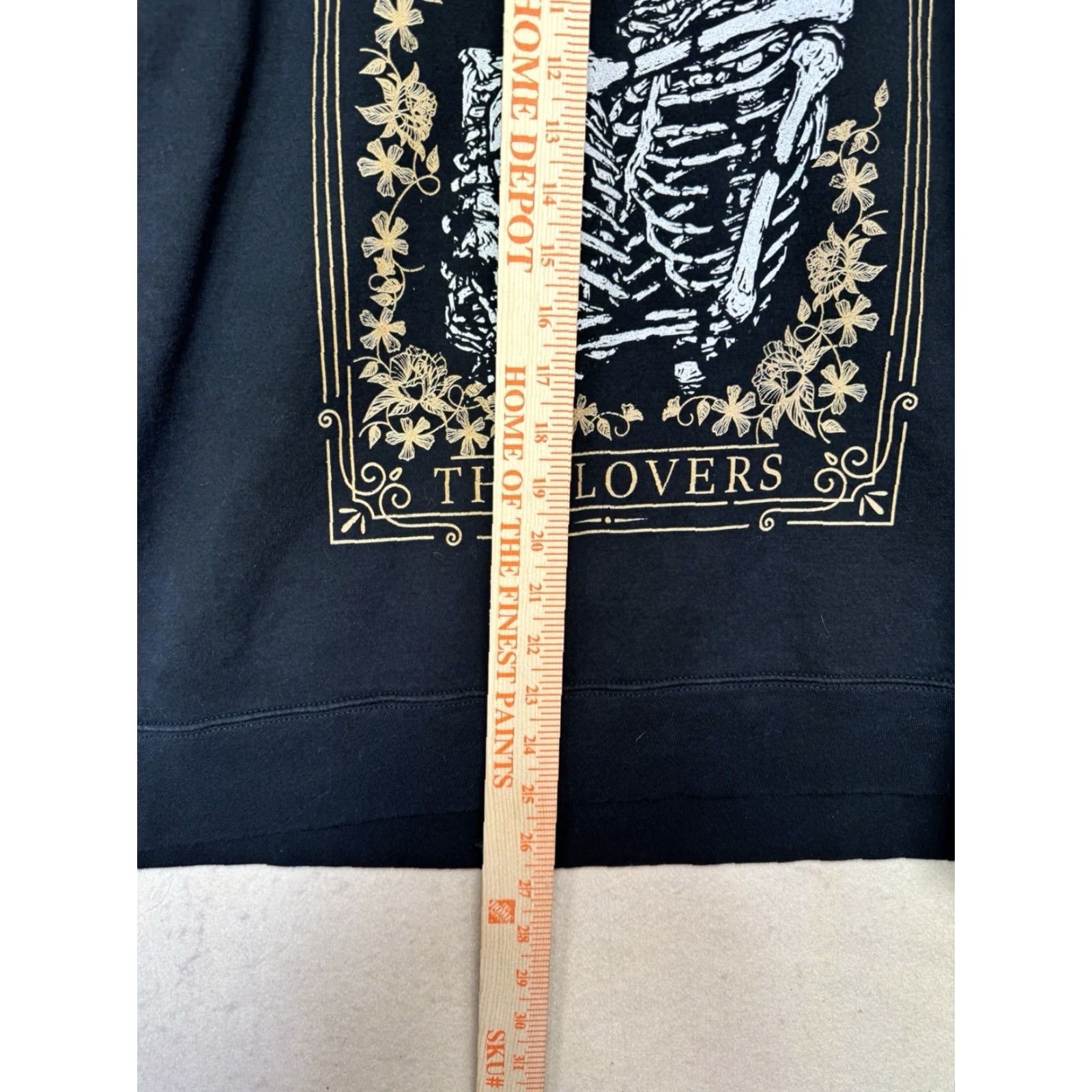 Vintage VINTAGE Black Tarot Skeletons Unisex Sweatshirt Skull Pullover 100% Cotton M-L See Pics Mens Womens Size US M / EU 48-50 / 2 - 4 Thumbnail