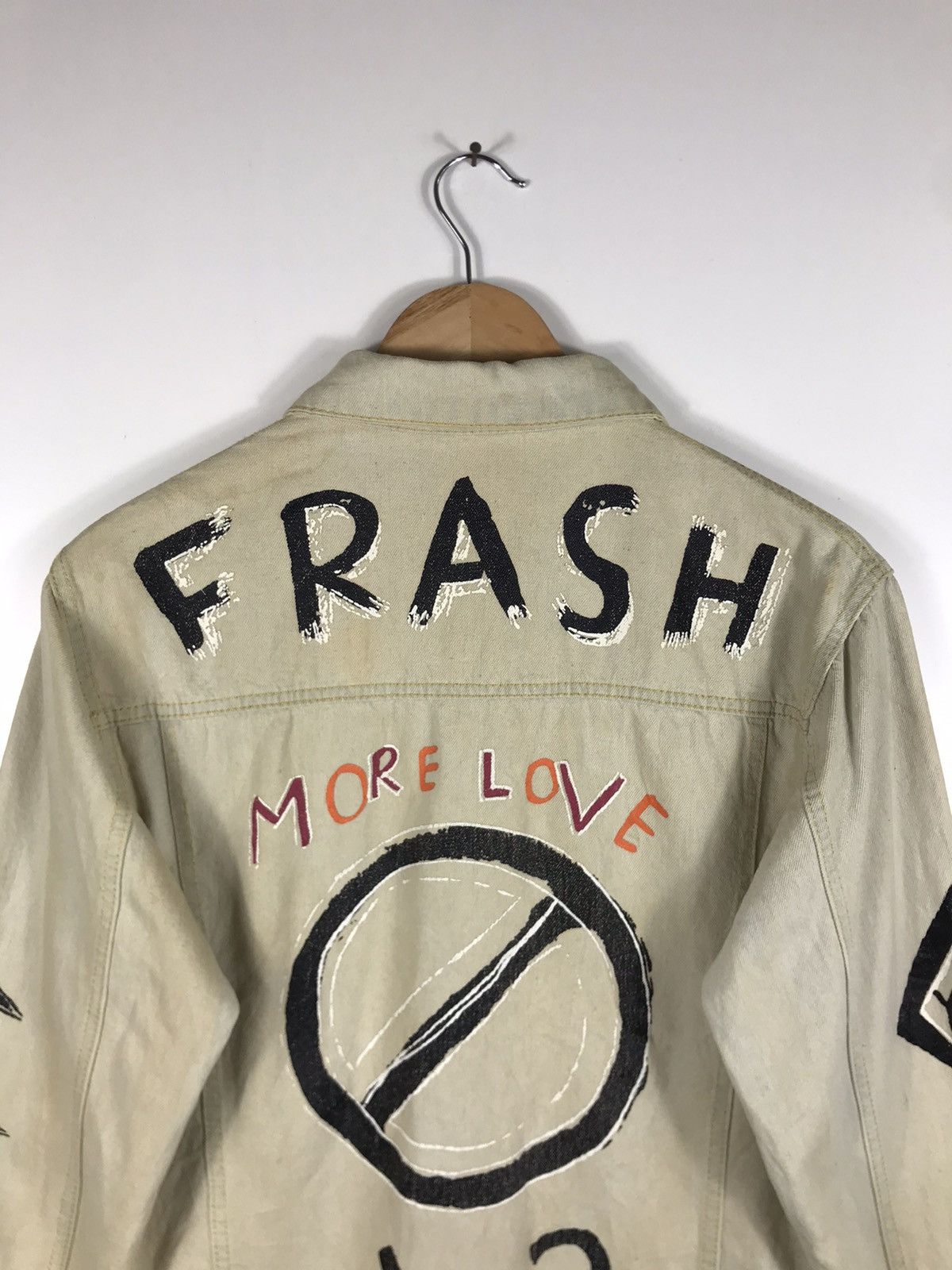 If Six Was Nine ⚡️Vintage Art Frash Lover Rock Button Denim Jacket Size M / US 6-8 / IT 42-44 - 13 Thumbnail