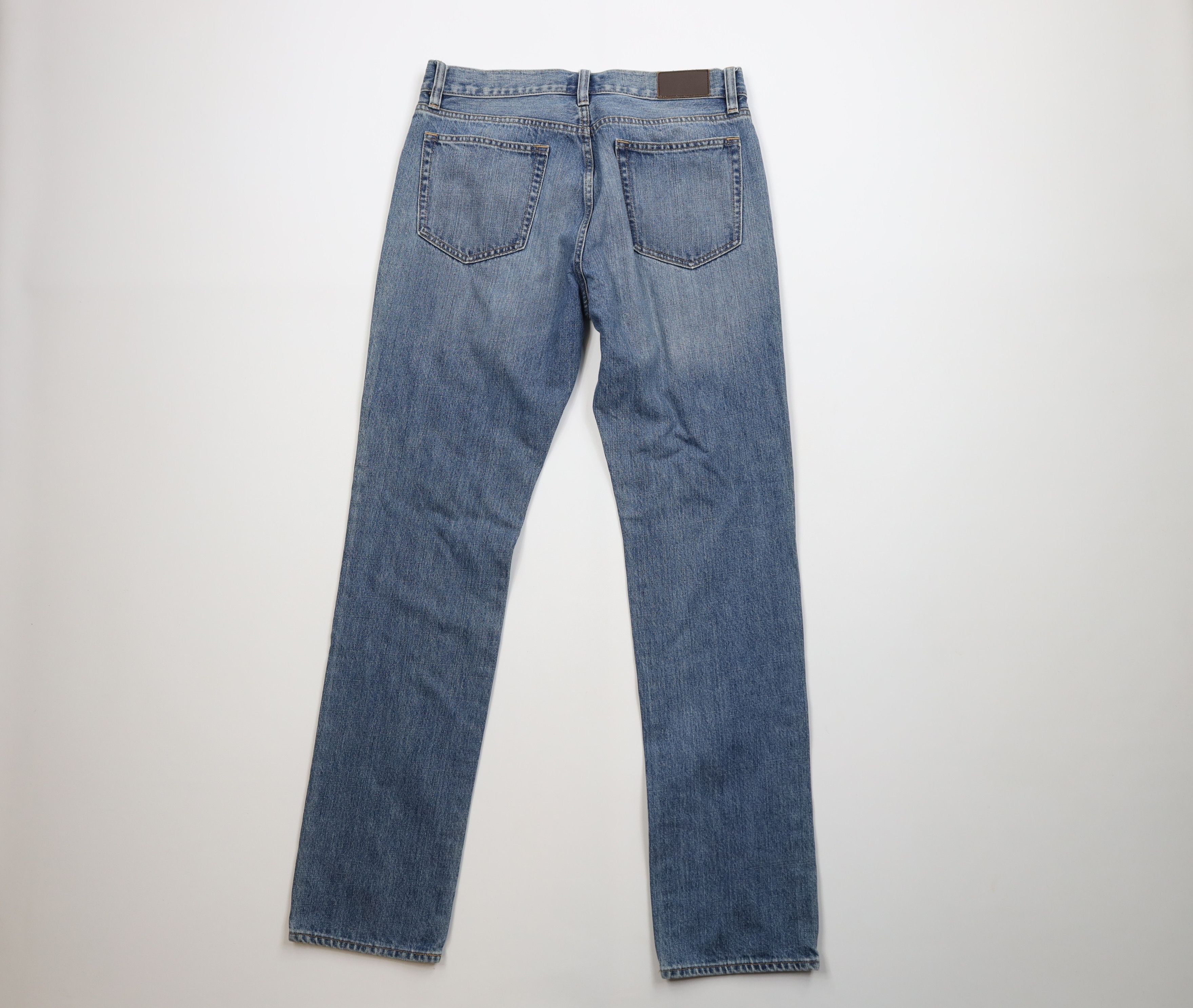 J.Crew J Crew Faded Skinny Leg The Driggs Denim Jeans Blue Cotton Size US 32 / EU 48 - 9 Thumbnail