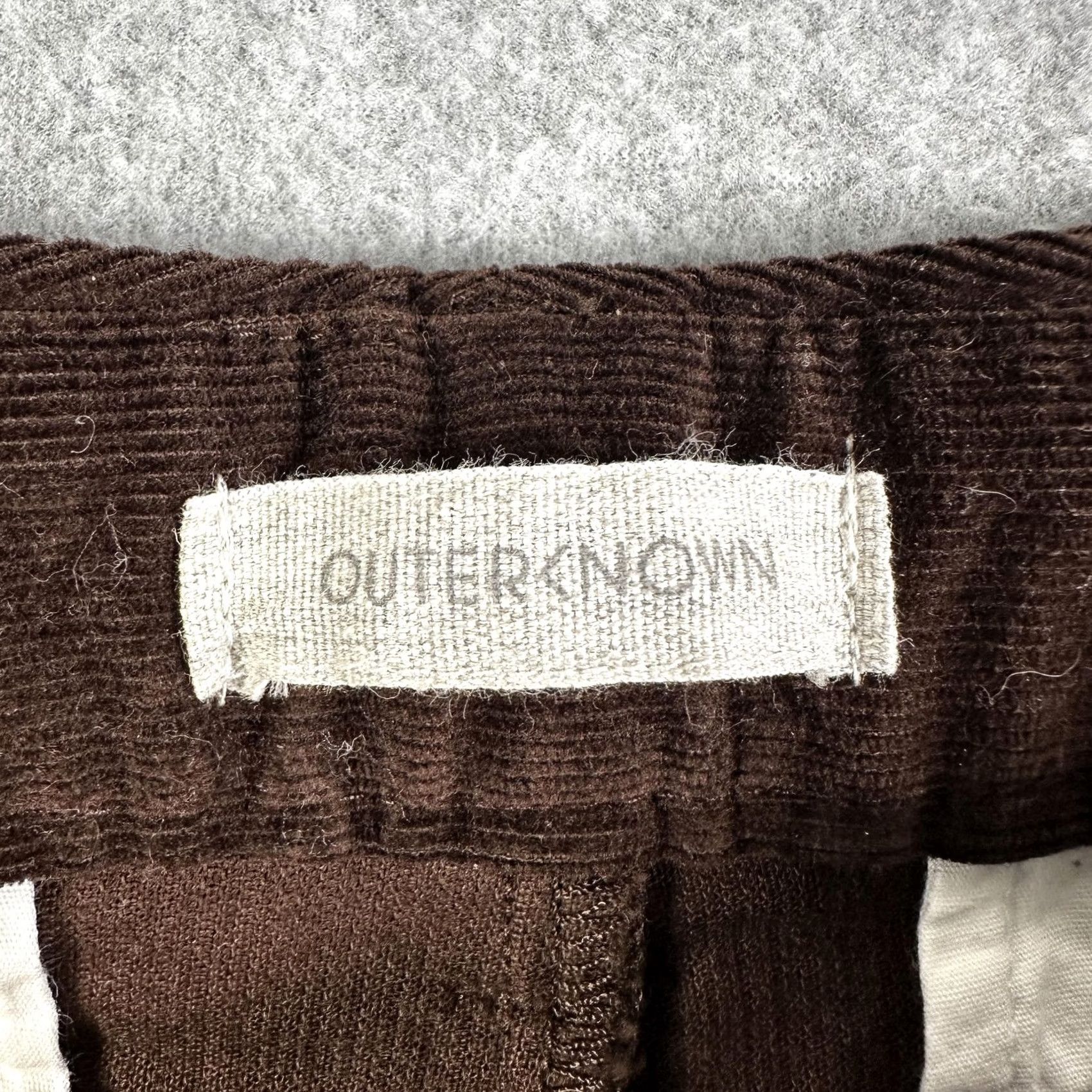 Outerknown Outerknown Corduroy Pants Womens 10 Brown Straight Leg Chino Stretch Organic Size 32" / US 10 / IT 46 - 2 Thumbnail
