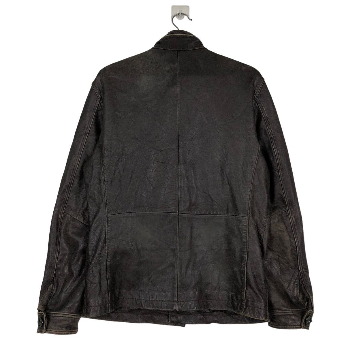 Toyo Enterprises 🔥SOFT LEATHER BIKER JACKET R.NEWBOLD CARGO MULTI POCKET Size US XL / EU 56 / 4 - 8 Thumbnail