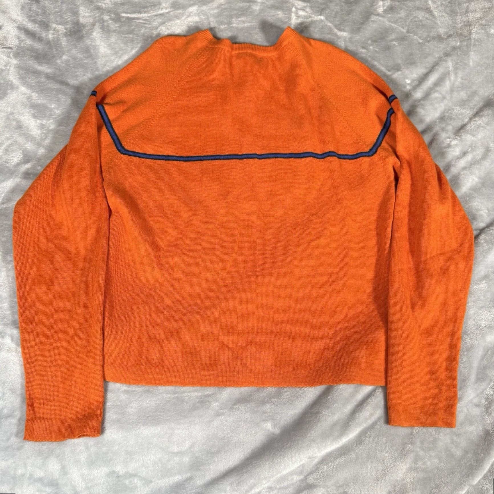 Old Navy VINTAGE Old Navy Stripe Sweater Mens M Orange Grunge Casual Pullover Size US M / EU 48-50 / 2 - 4 Thumbnail