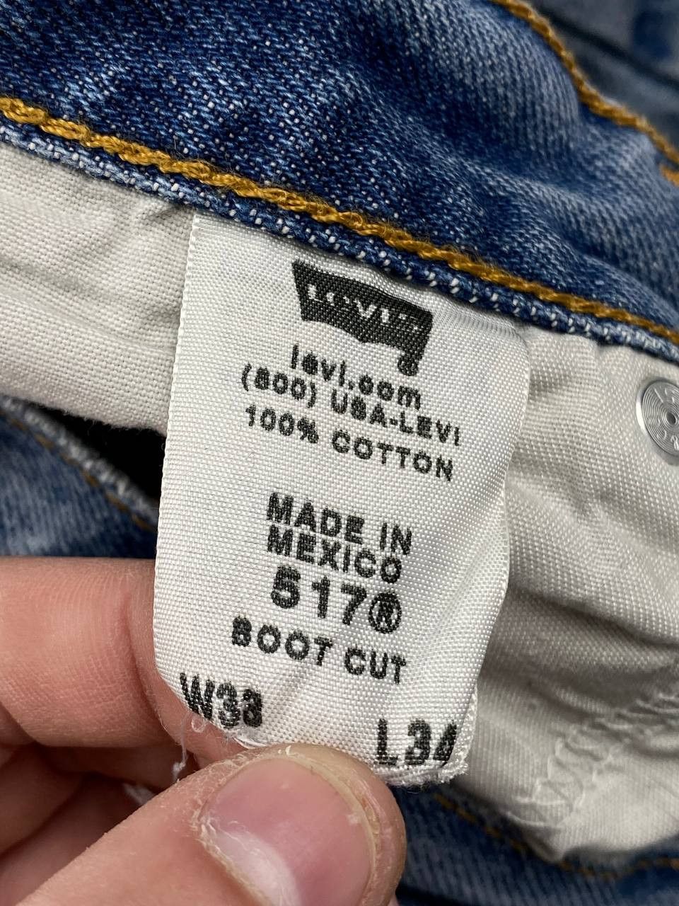 Levi's Vintage Levis 517 Boot Cut Denim Jeans Men Size 33 Blue Size US 33 - 17 Thumbnail