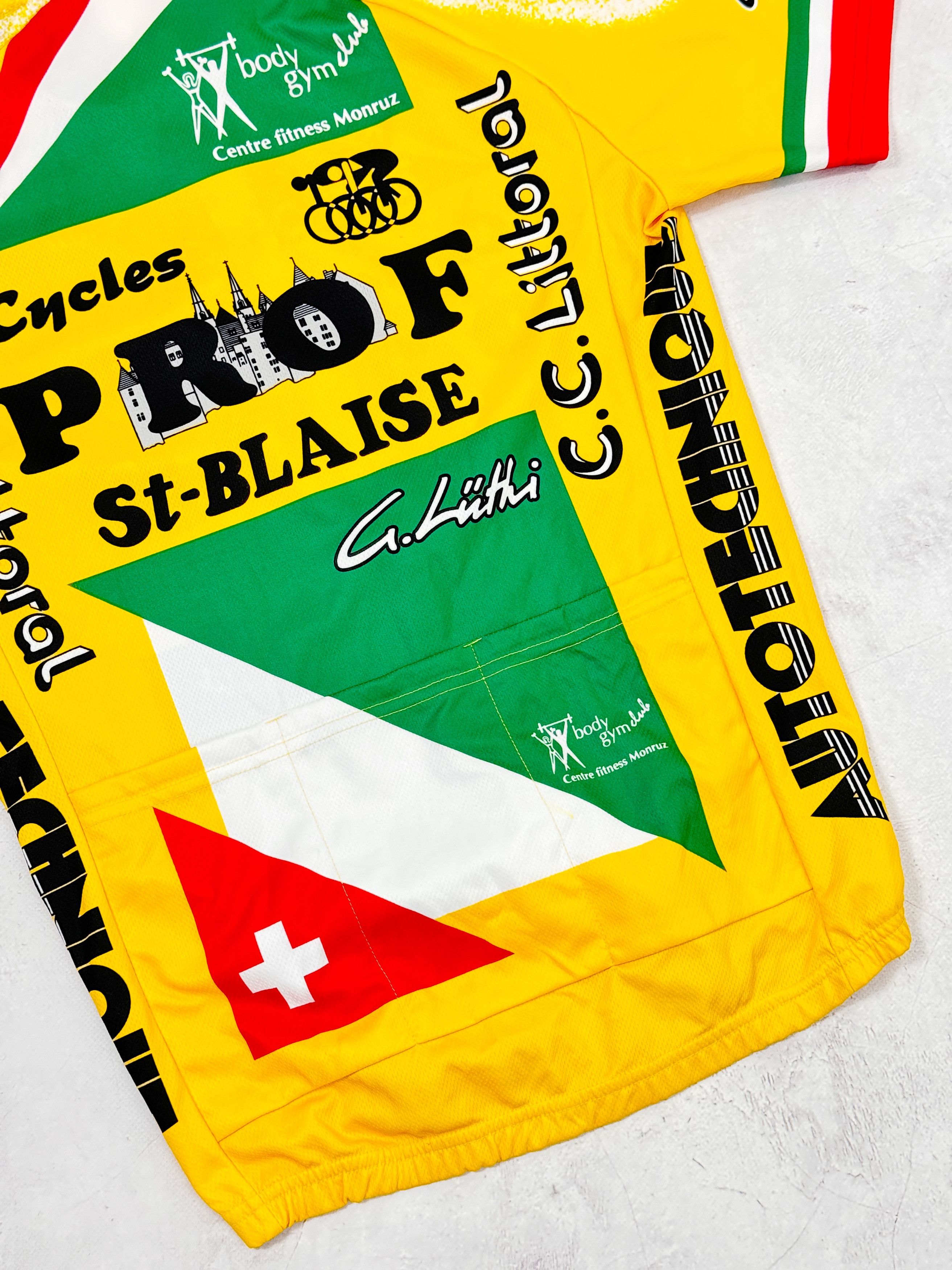 Vintage Vintage Nalini Cycling Jersey Prof St-Blaise Scott Swiss Size US M / EU 48-50 / 2 - 9 Thumbnail