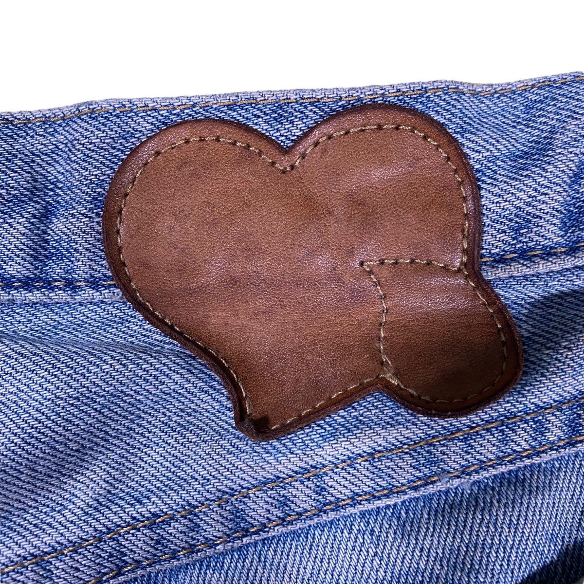 Number (N)ine × Takahiromiyashita The Soloist. SS06 Number Nine Painted D-Ring Crying Heart Pain Denim Size US 32 / EU 48 - 18 Thumbnail