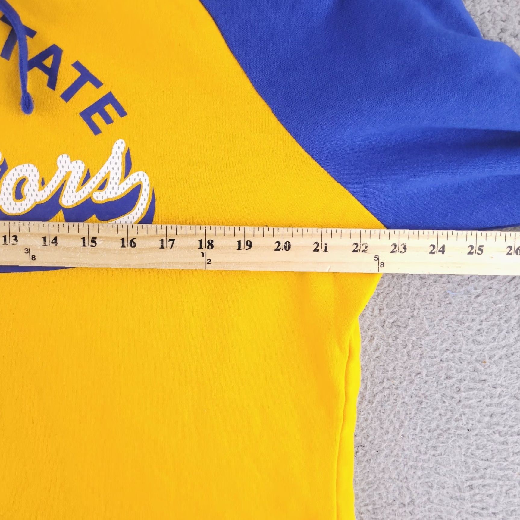 Vintage Fanatics Hoodie Womens XL Yellow Golden State Warrior NBA Curry Sweatshirt Size XL / US 12-14 / IT 48-50 - 6 Thumbnail